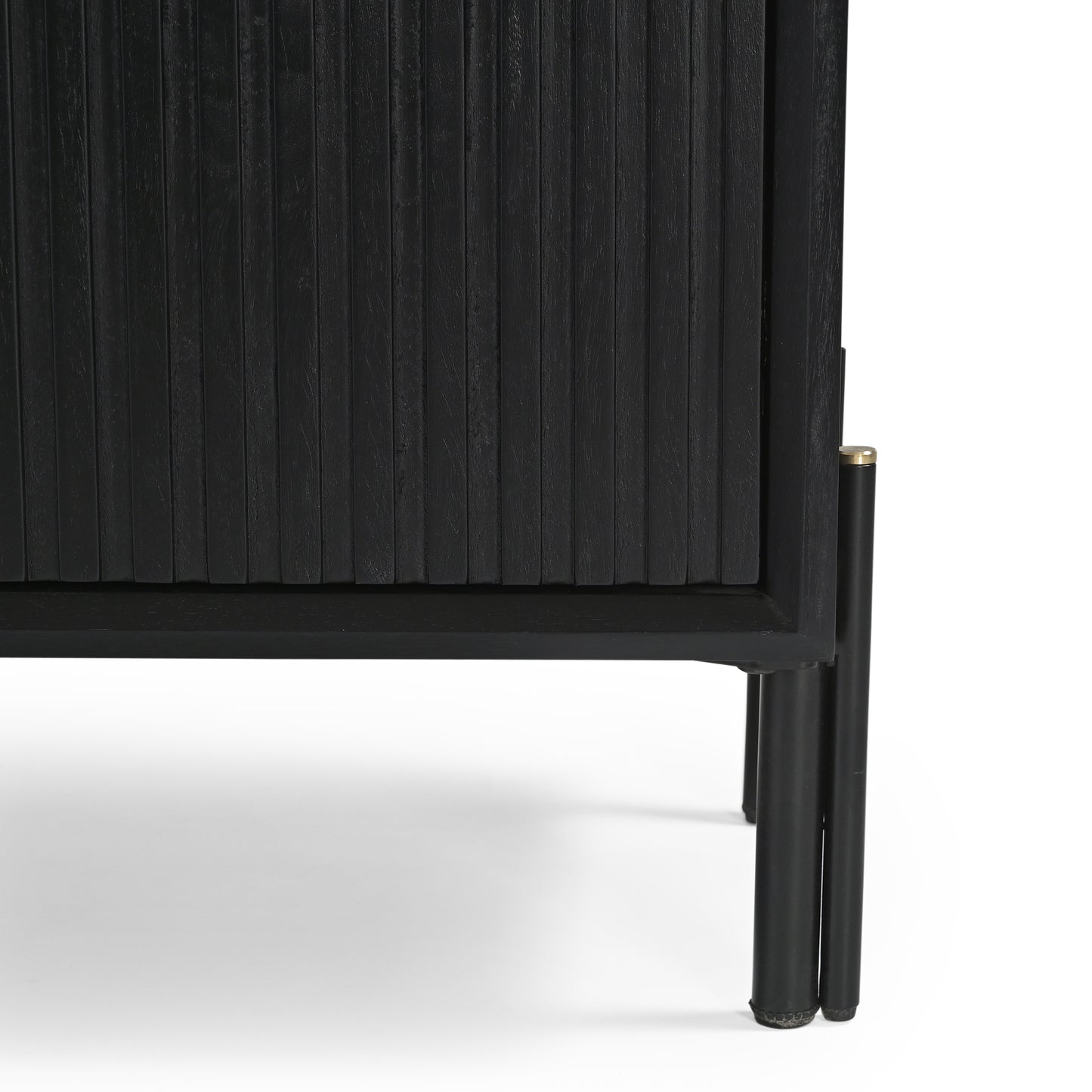 Madison Solid Mango Wood TV Unit Black