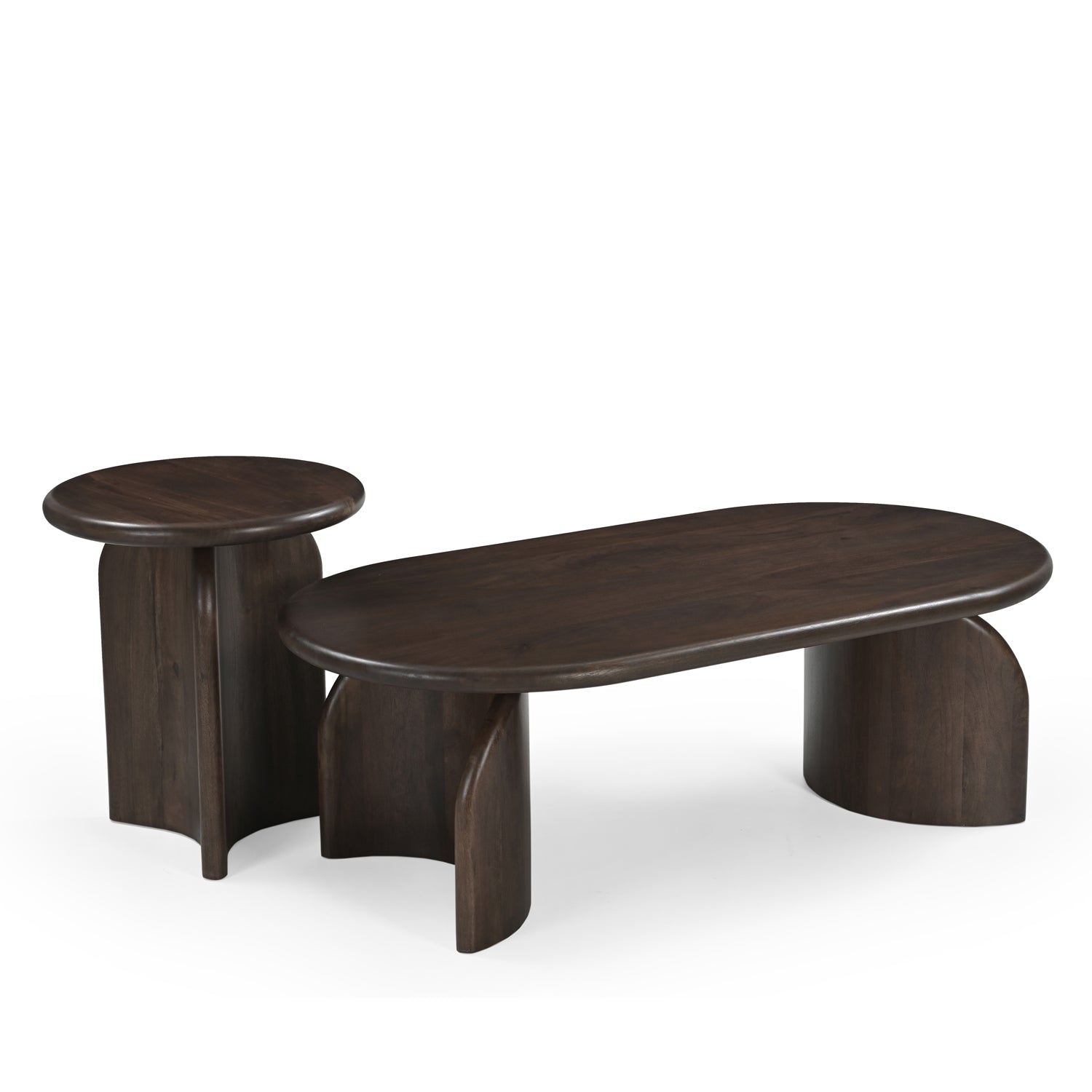 Eiji Solid Mango Wood Coffee Table Brown