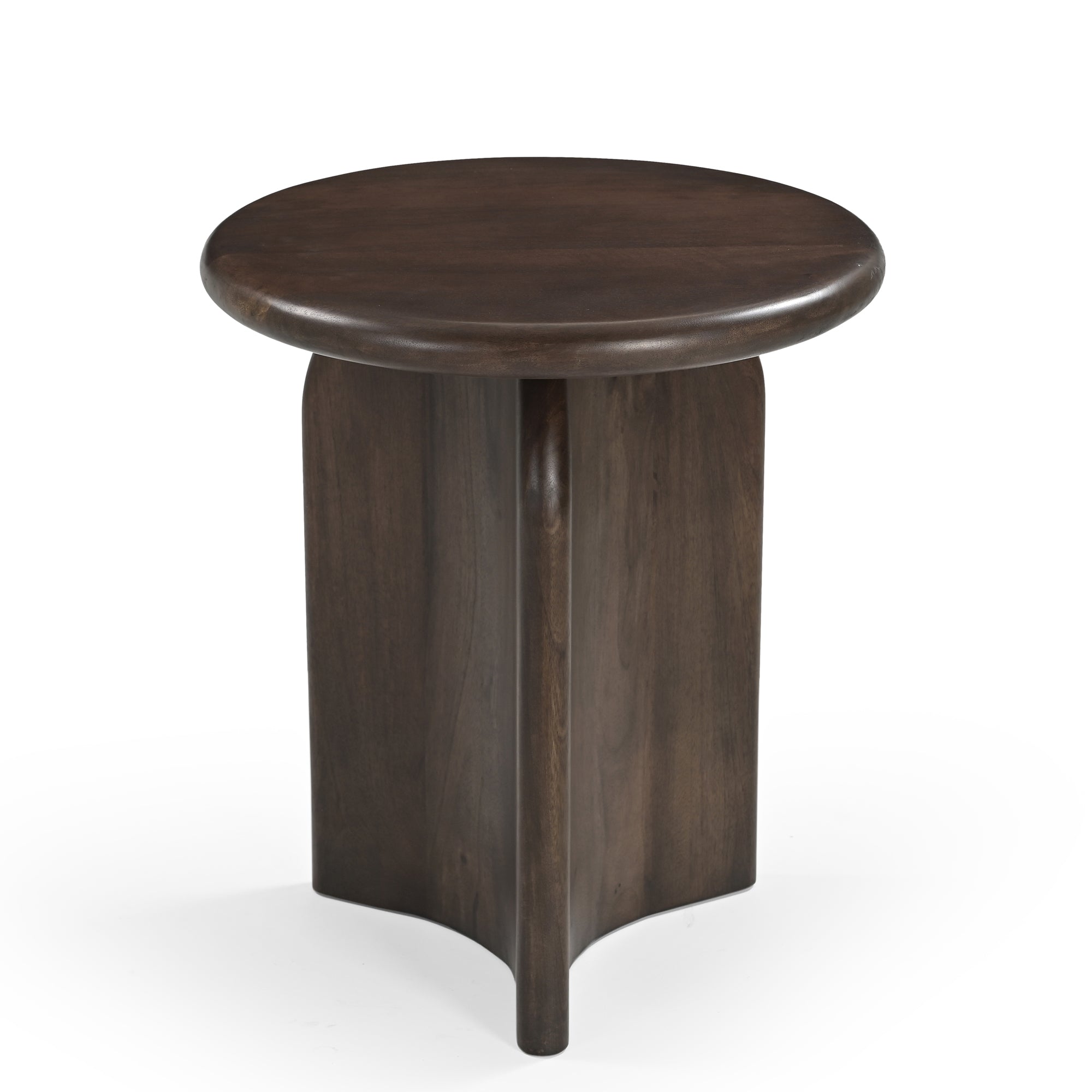 Eiji Solid Mango Wood Side Table Brown