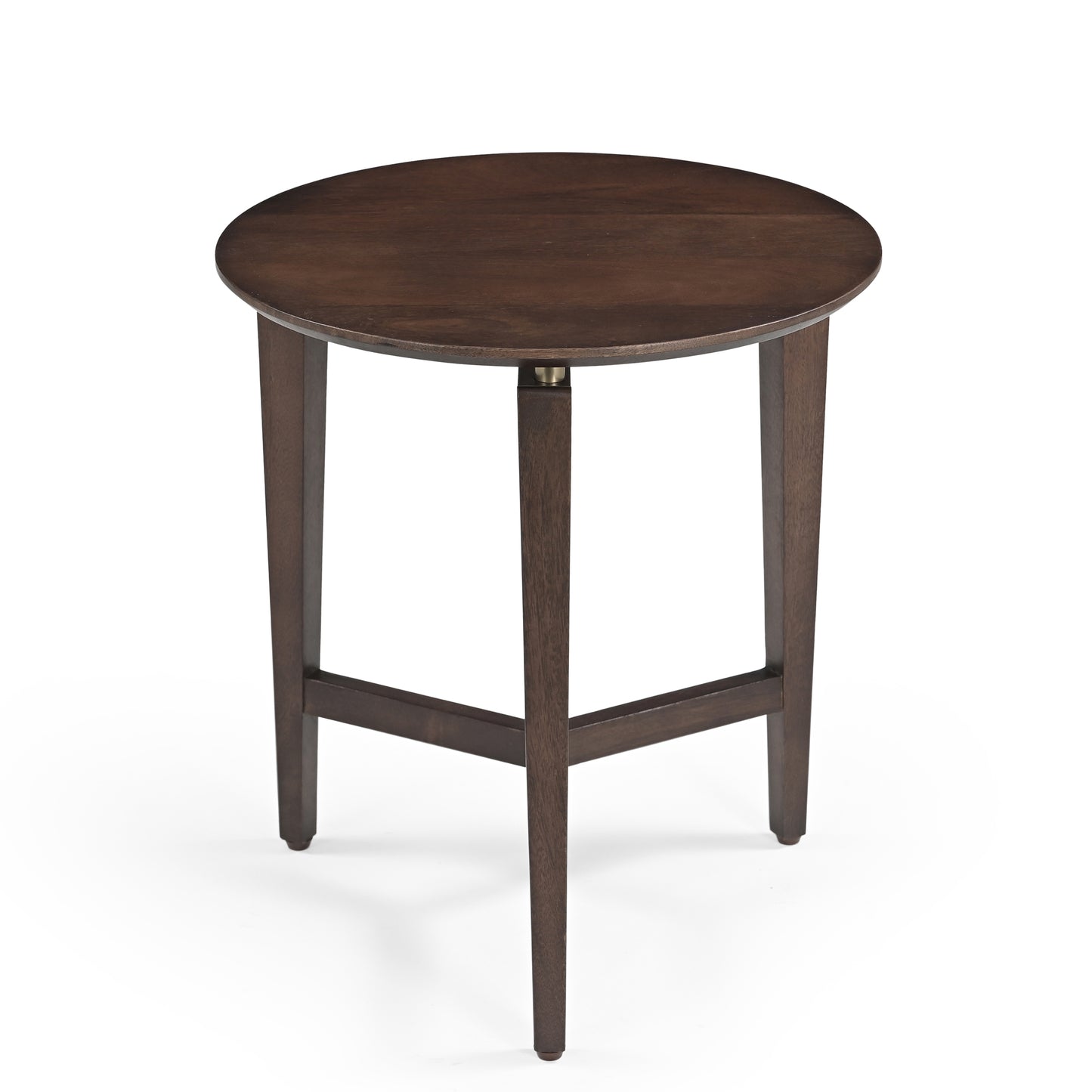 Yuji Solid Mango Wood Side Table Walnut