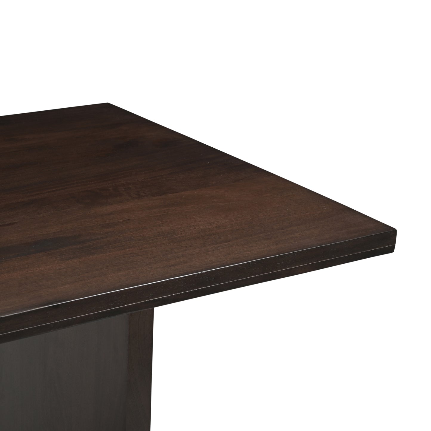Taro Solid Mango Wood Dining Table Walnut