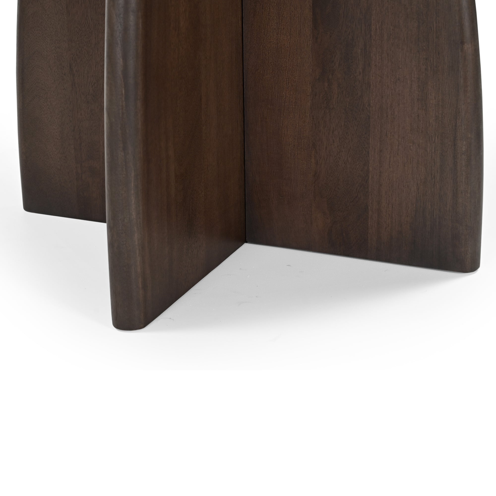 Sora Round Solid Mango Wood Dining Table Walnut (2 Sizes)