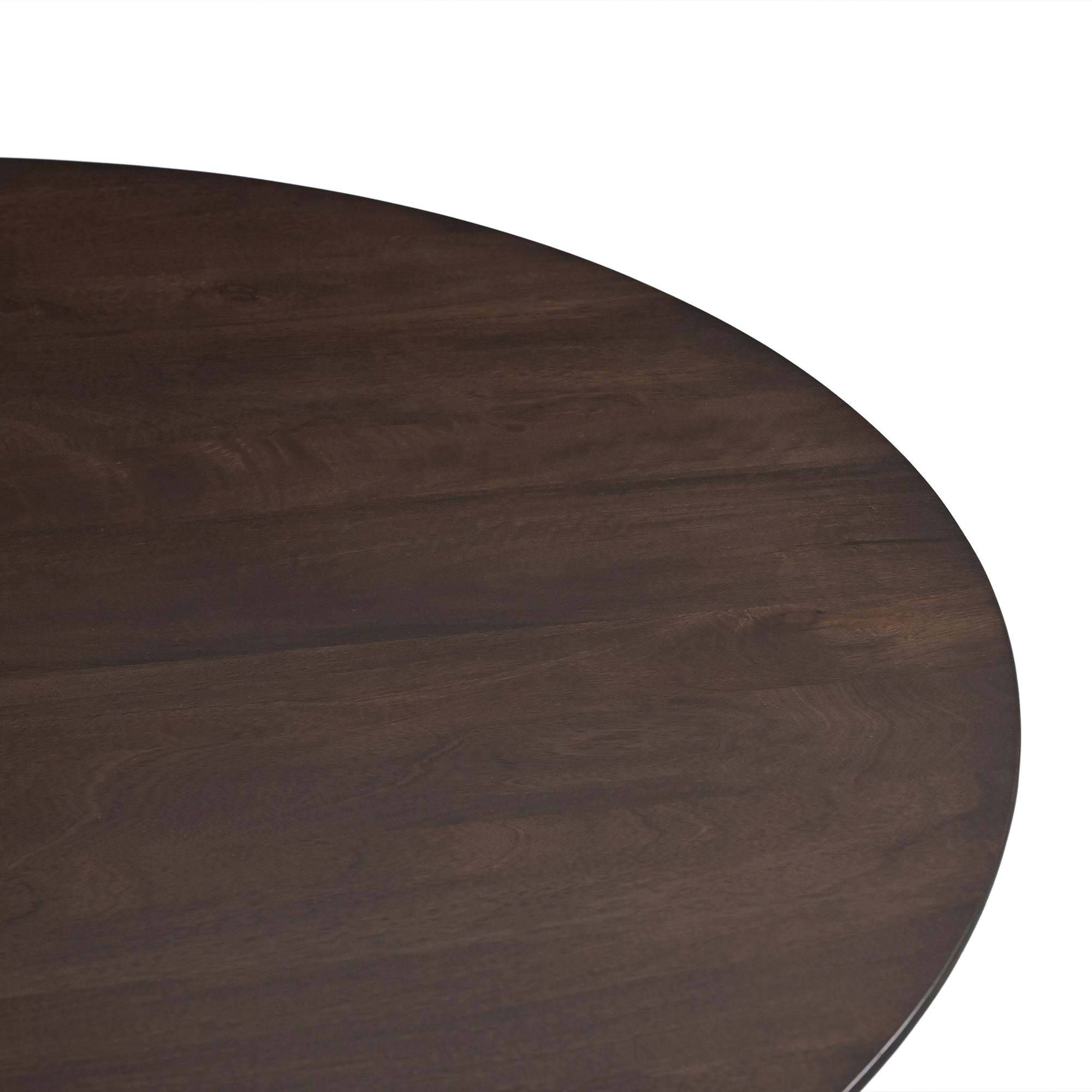 Kai Round Solid Mango Wood Dining Table Brown (2 Sizes)