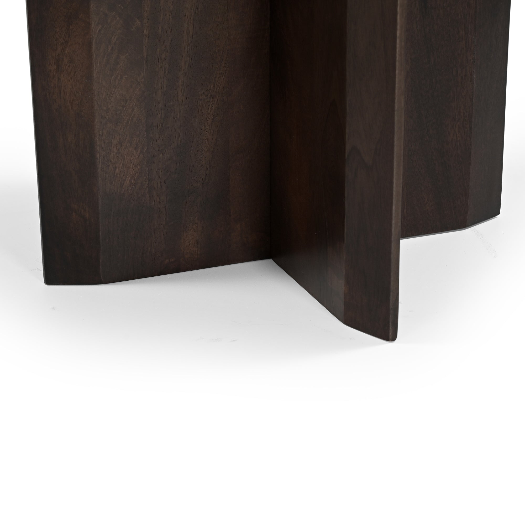 Kai Round Solid Mango Wood Dining Table Brown (2 Sizes)