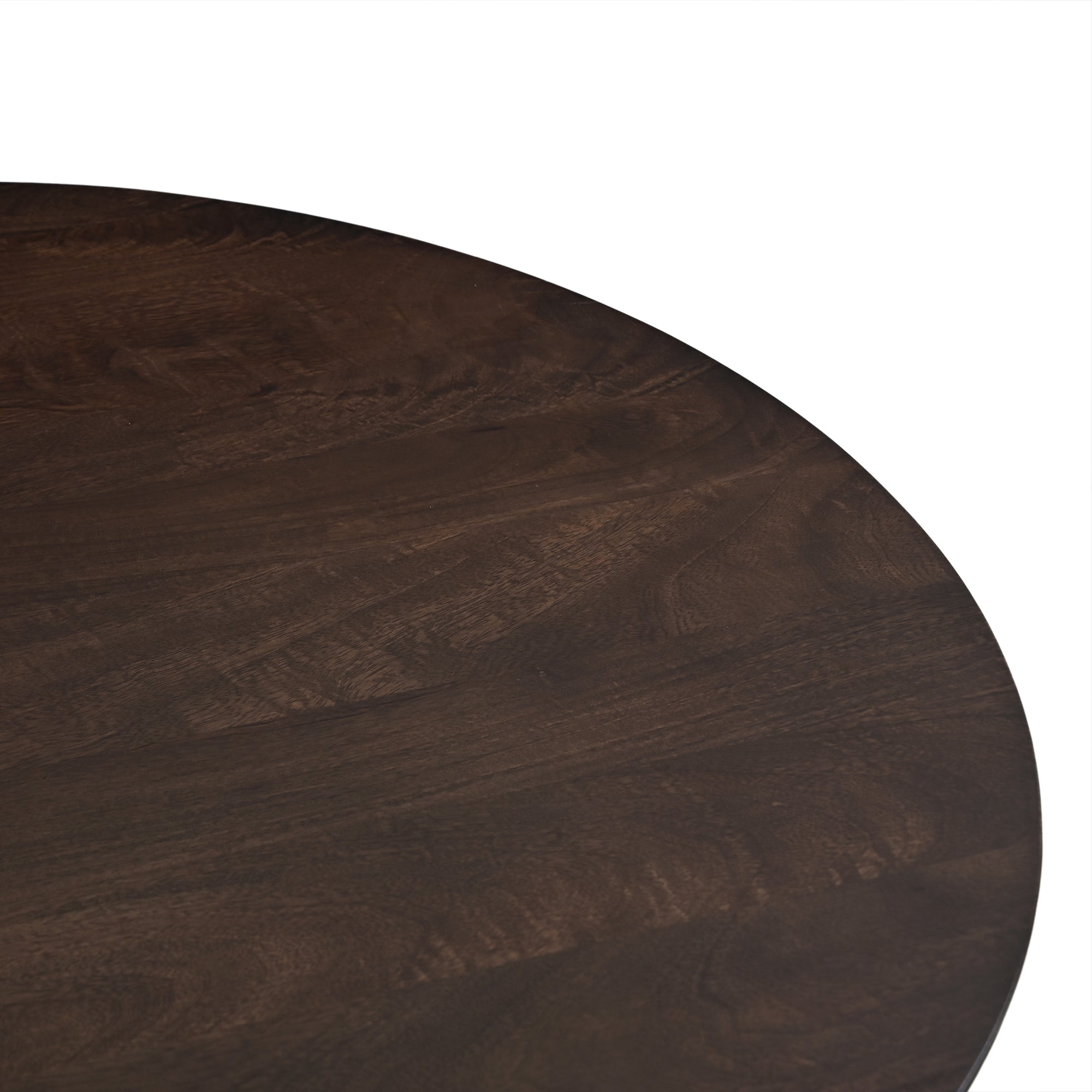 Kai Round Solid Mango Wood Dining Table Brown (2 Sizes)