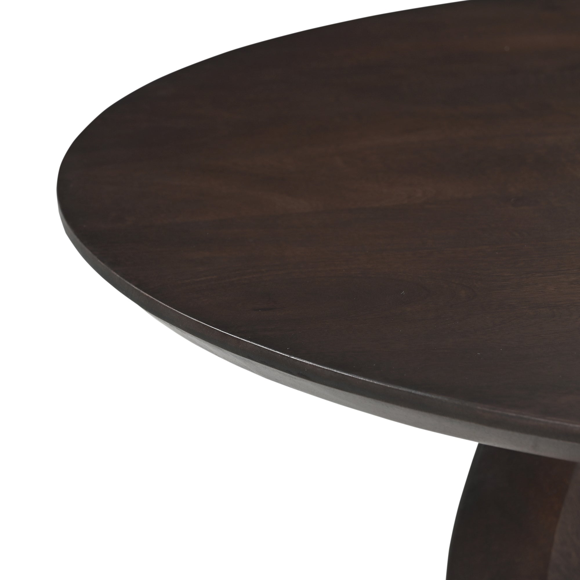 Kai Round Solid Mango Wood Dining Table Brown (2 Sizes)