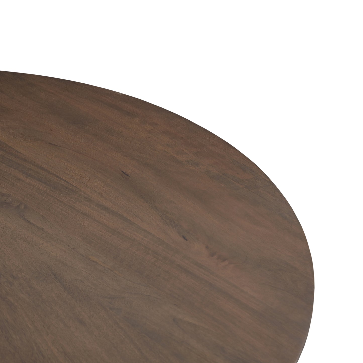 Rina Round Solid Mango Wood Dining Table Brown