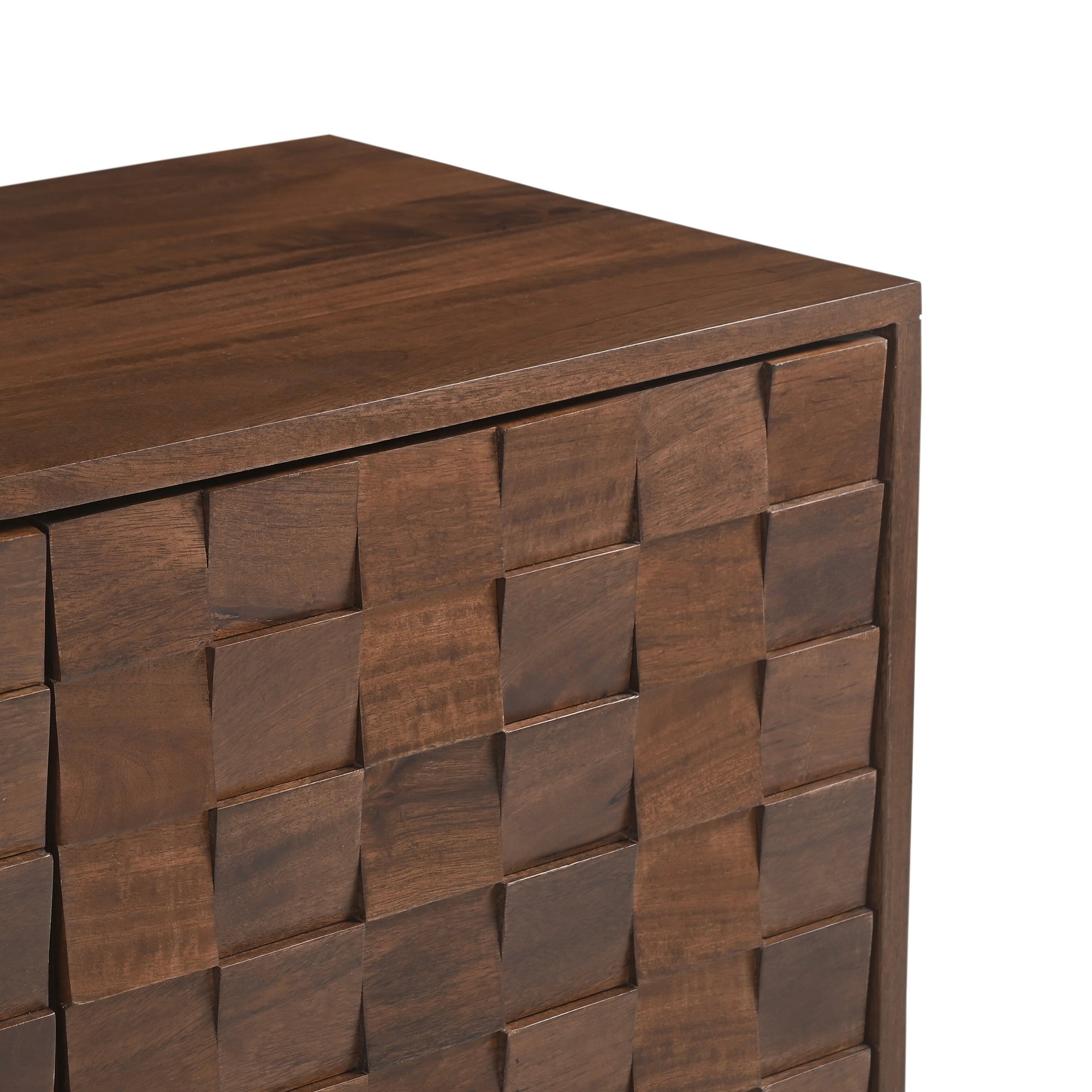Mokko Solid Mango Wood TV Stand in Dark Brown (2 Sizes)