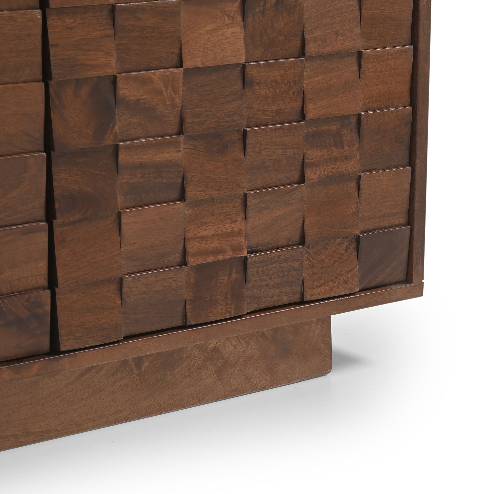 Mokko Solid Mango Wood Large Sideboard Dark Brown