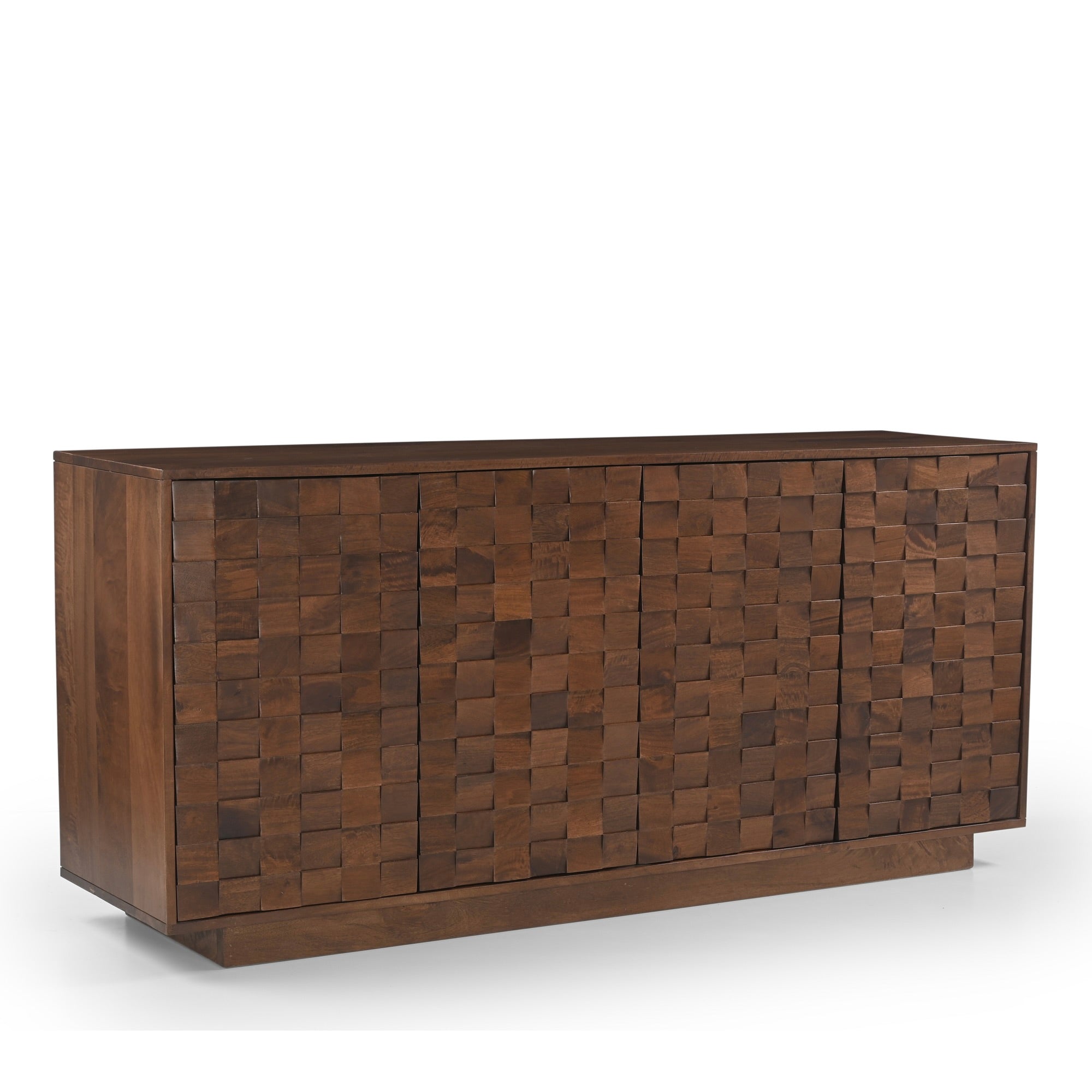 Mokko Solid Mango Wood Large Sideboard Dark Brown