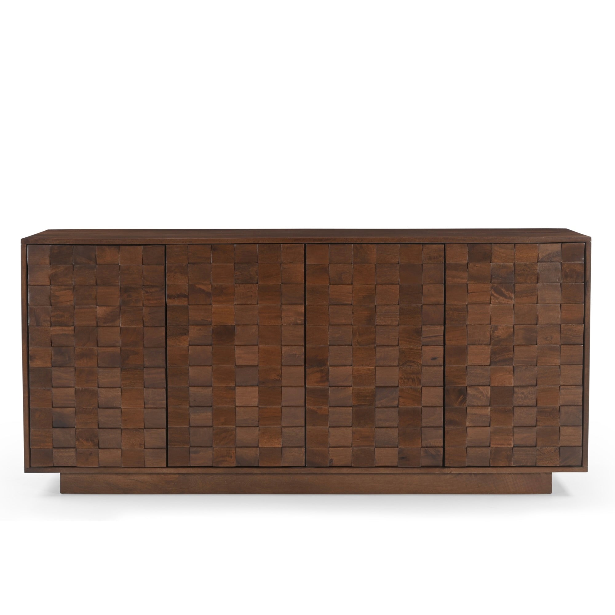Mokko Solid Mango Wood Large Sideboard Dark Brown