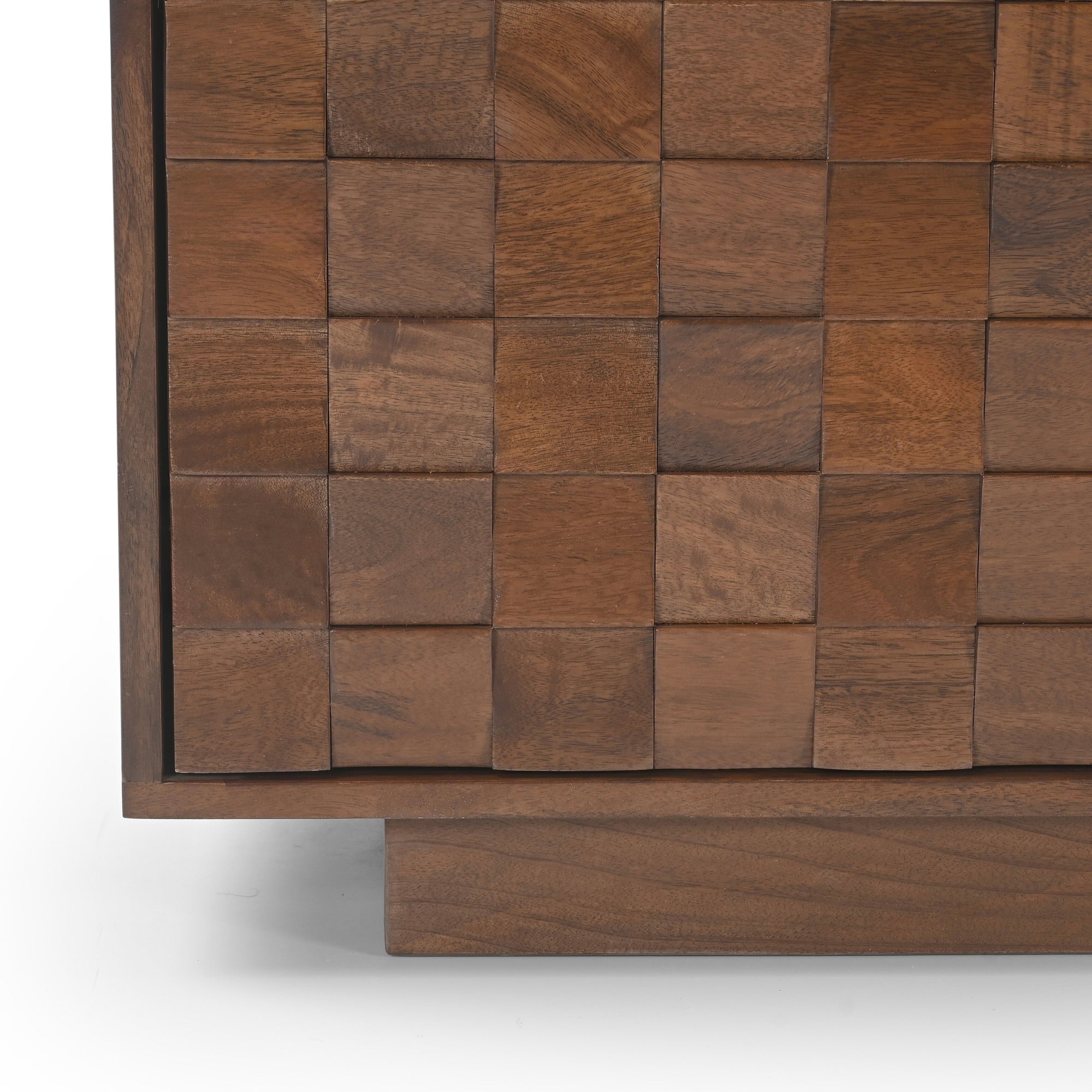 Mokko Solid Mango Wood TV Stand in Dark Brown (2 Sizes)