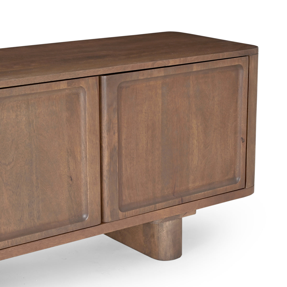 Isabella Solid Mango Wood Large TV Stand in Brown (200cm)
