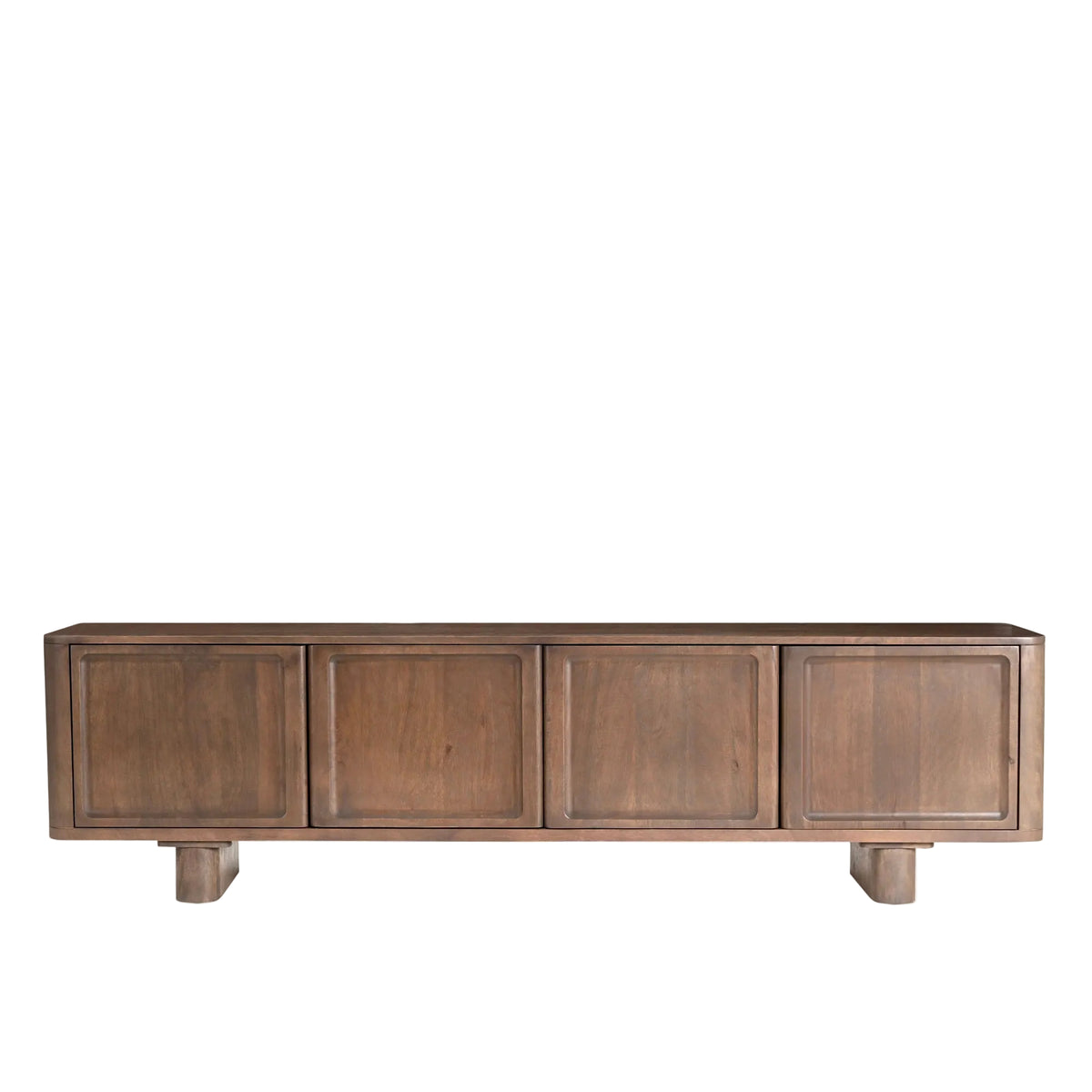 Isabella Solid Mango Wood Large TV Stand in Brown (200cm)
