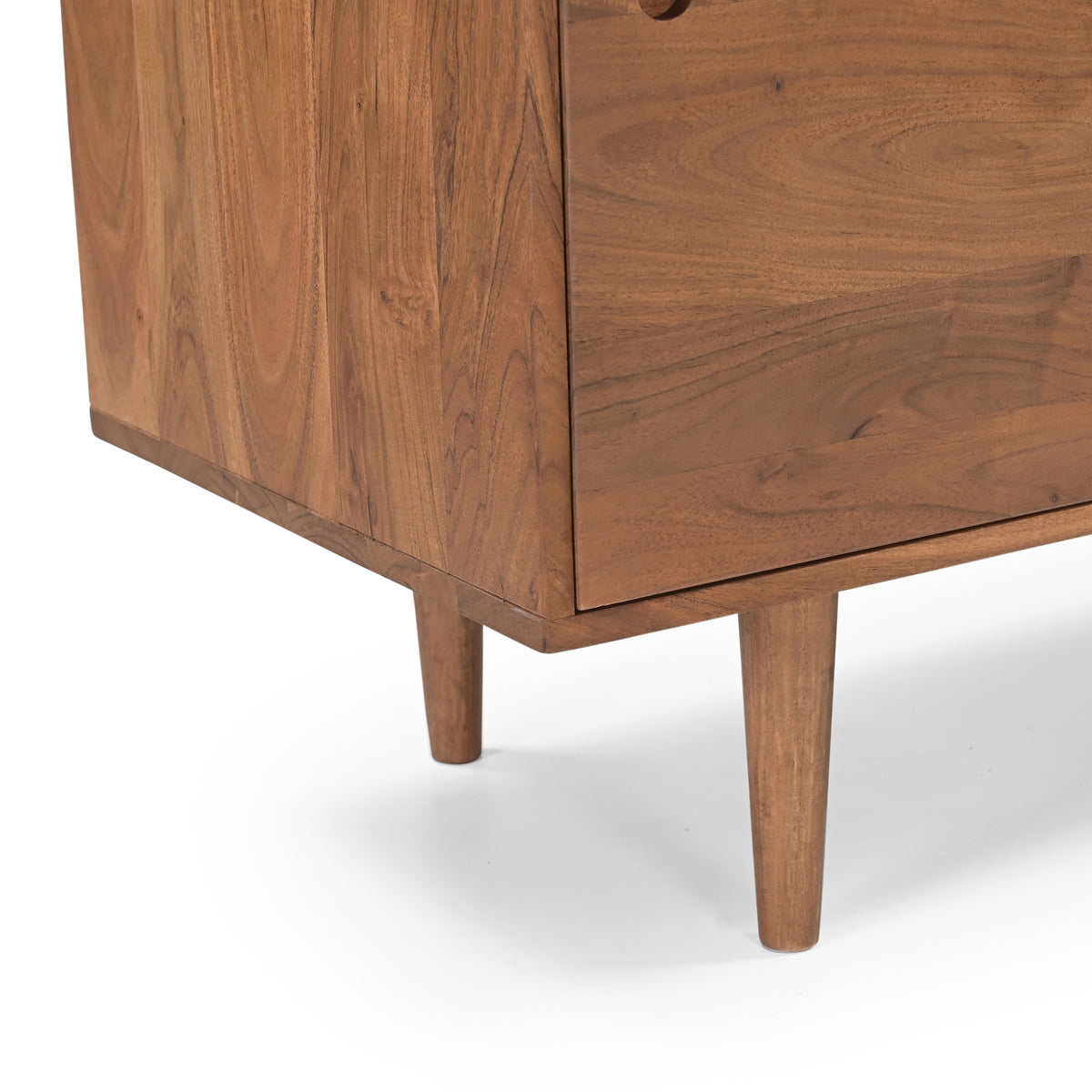 Billie Solid Acacia Wood Sideboard in Honey Brown (120cm)