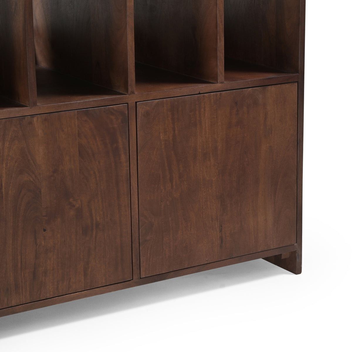 Tempo Solid Acacia Wood Vinyl Storage Sideboard (160cm)