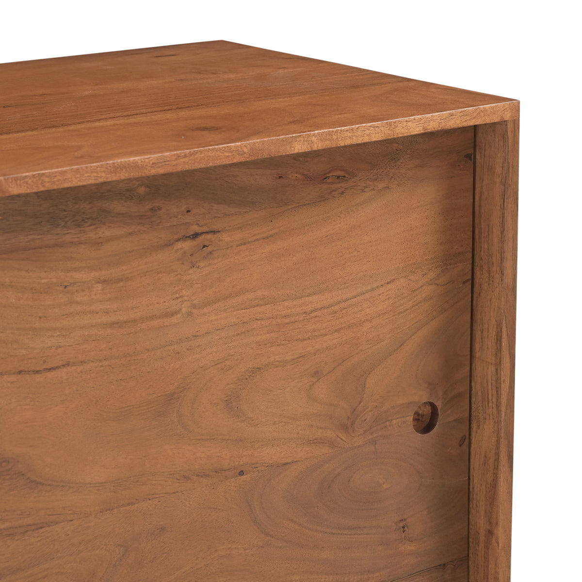 Billie Solid Acacia Wood TV Stand in Honey Brown (2 Sizes)