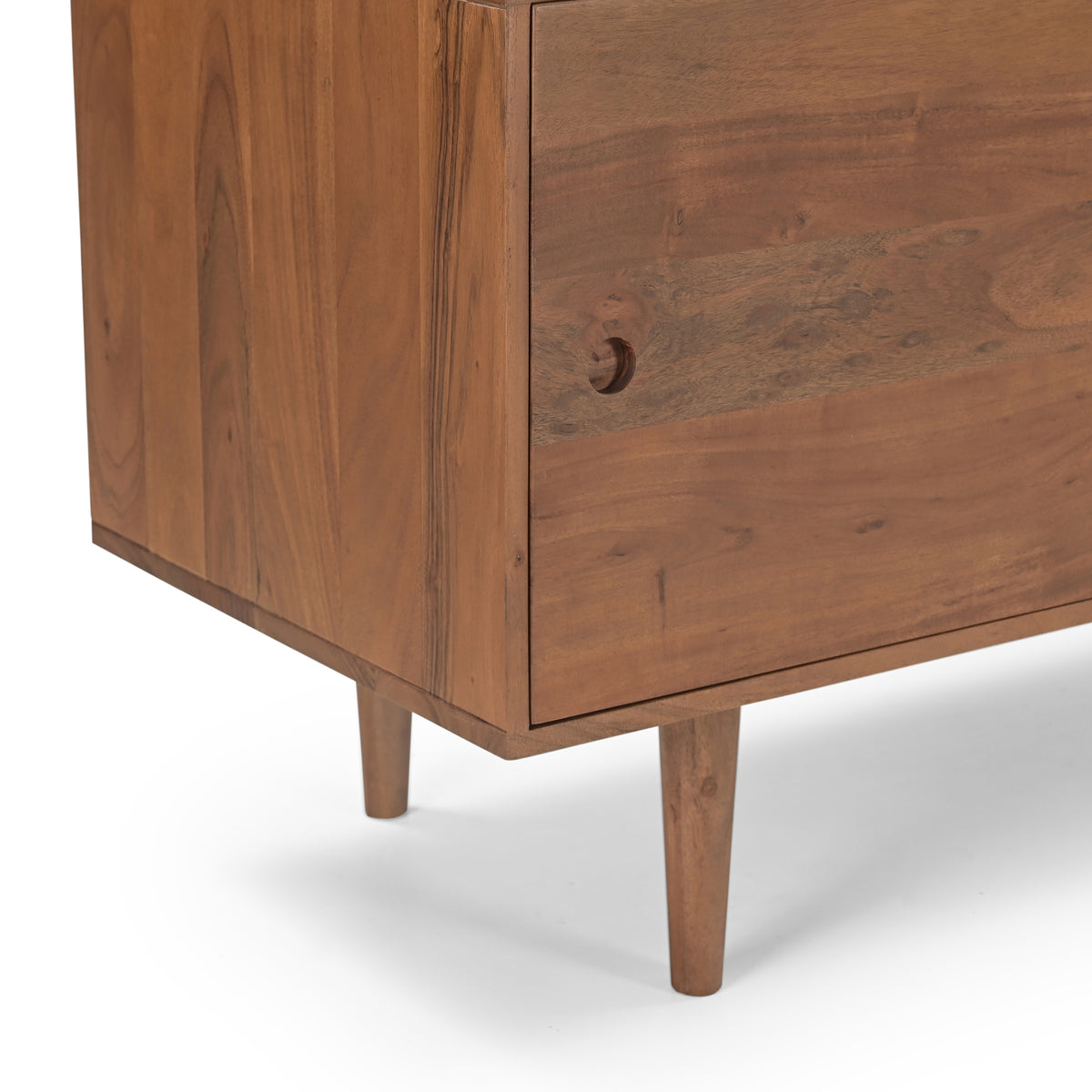 Billie Solid Acacia Wood TV Stand in Honey Brown (2 Sizes)