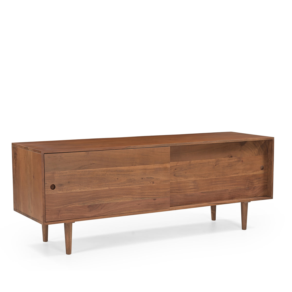 Billie Solid Acacia Wood TV Stand in Honey Brown (2 Sizes)
