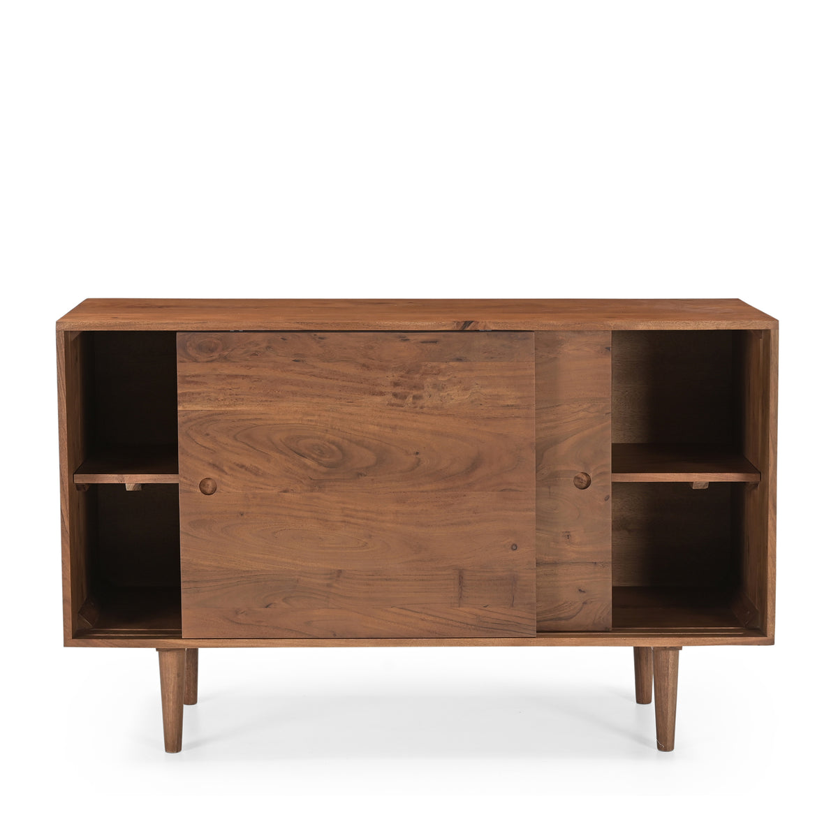 Billie Solid Acacia Wood Sideboard in Honey Brown (120cm)