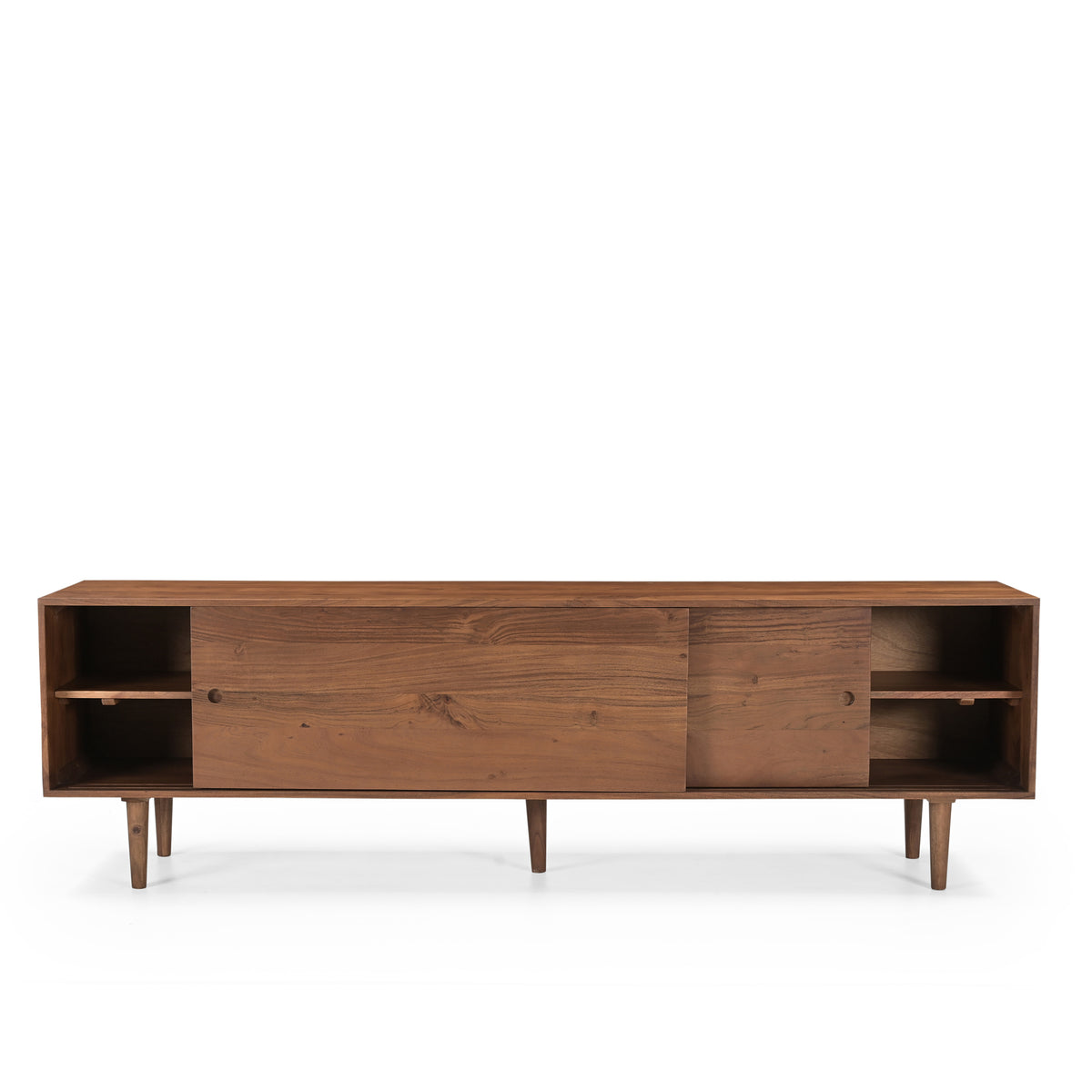 Billie Solid Acacia Wood TV Stand in Honey Brown (2 Sizes)