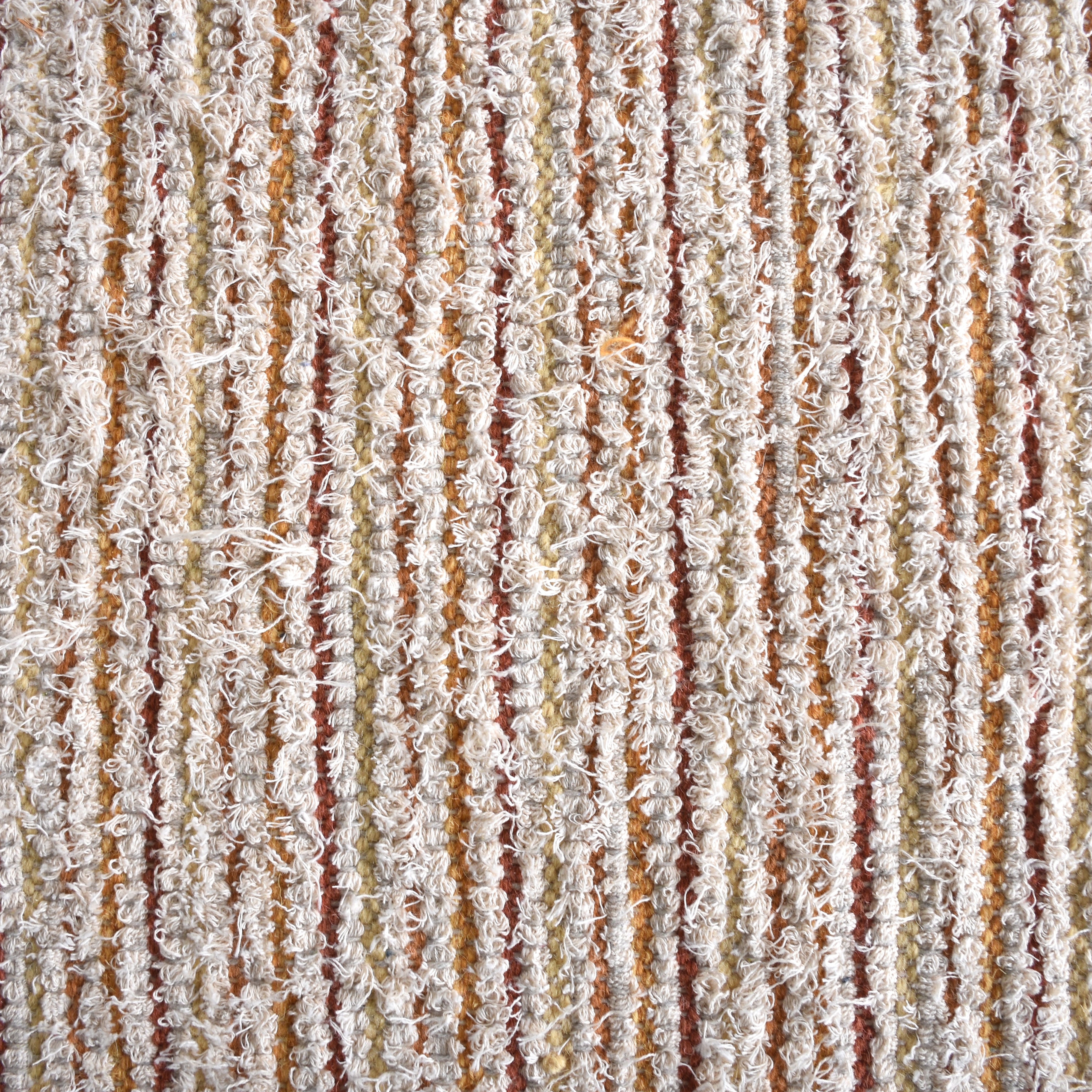 Lawson Handwoven Flat Weave Wool & Cotton Rug in Ivory & Mustard (2 Sizes)