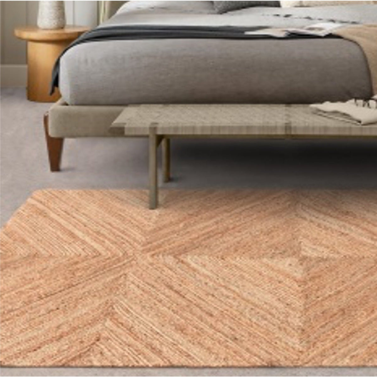 Morrito Handwoven Flat Weave Jute Rug in Natural (2 Sizes)