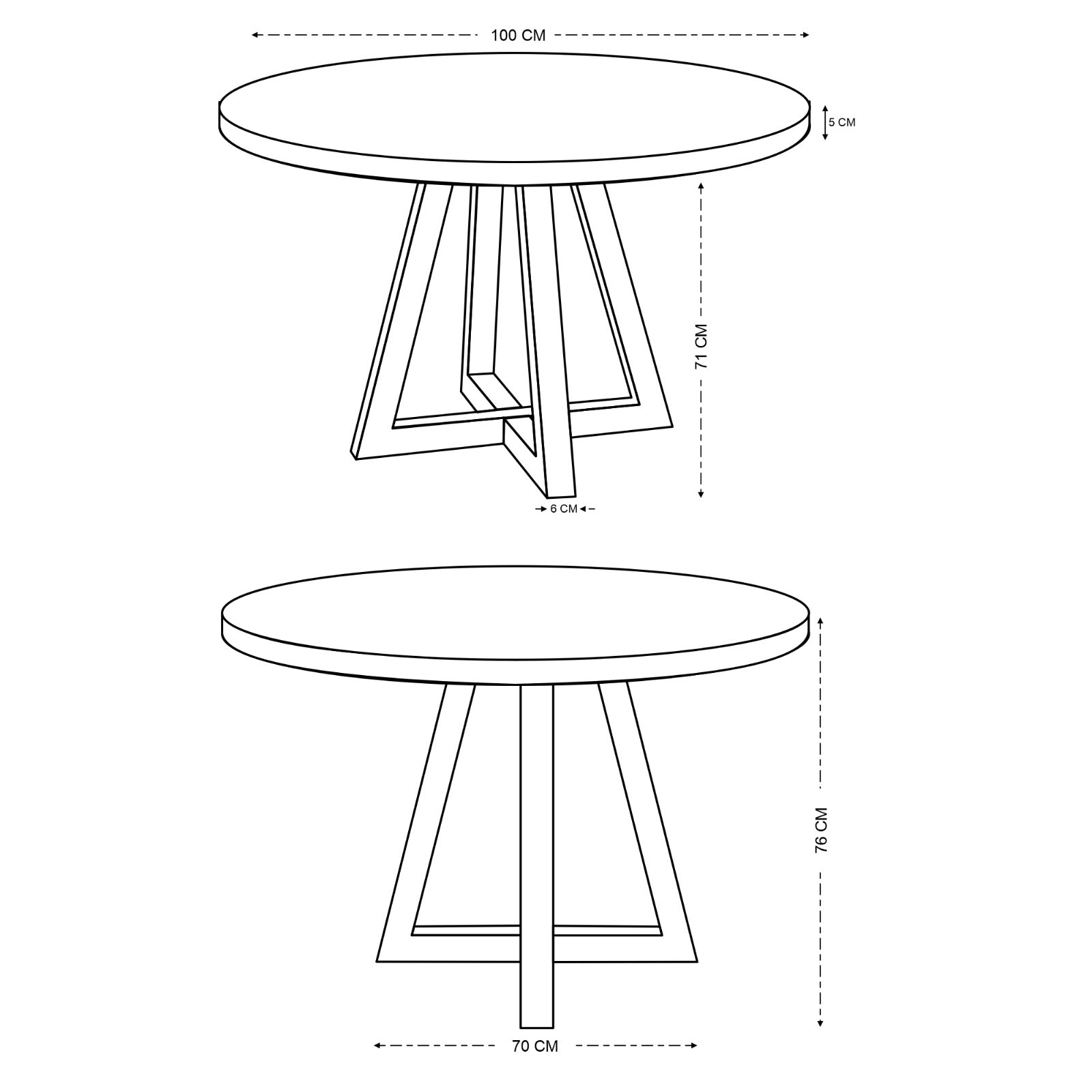 Ida Solid Oak Dining Table Natural (3 Sizes)