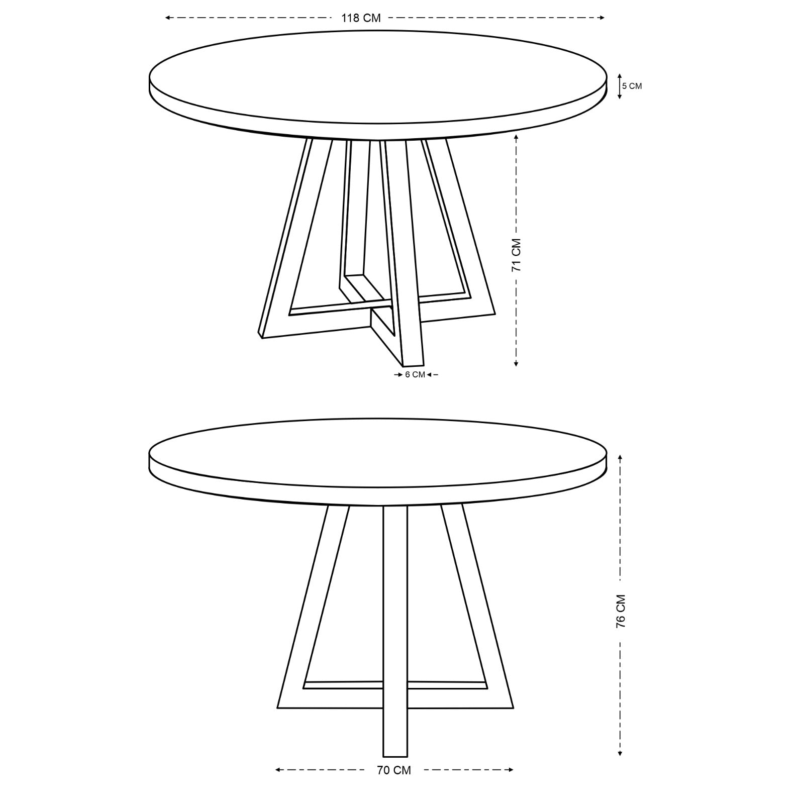 Ida Solid Oak Dining Table Natural (3 Sizes)