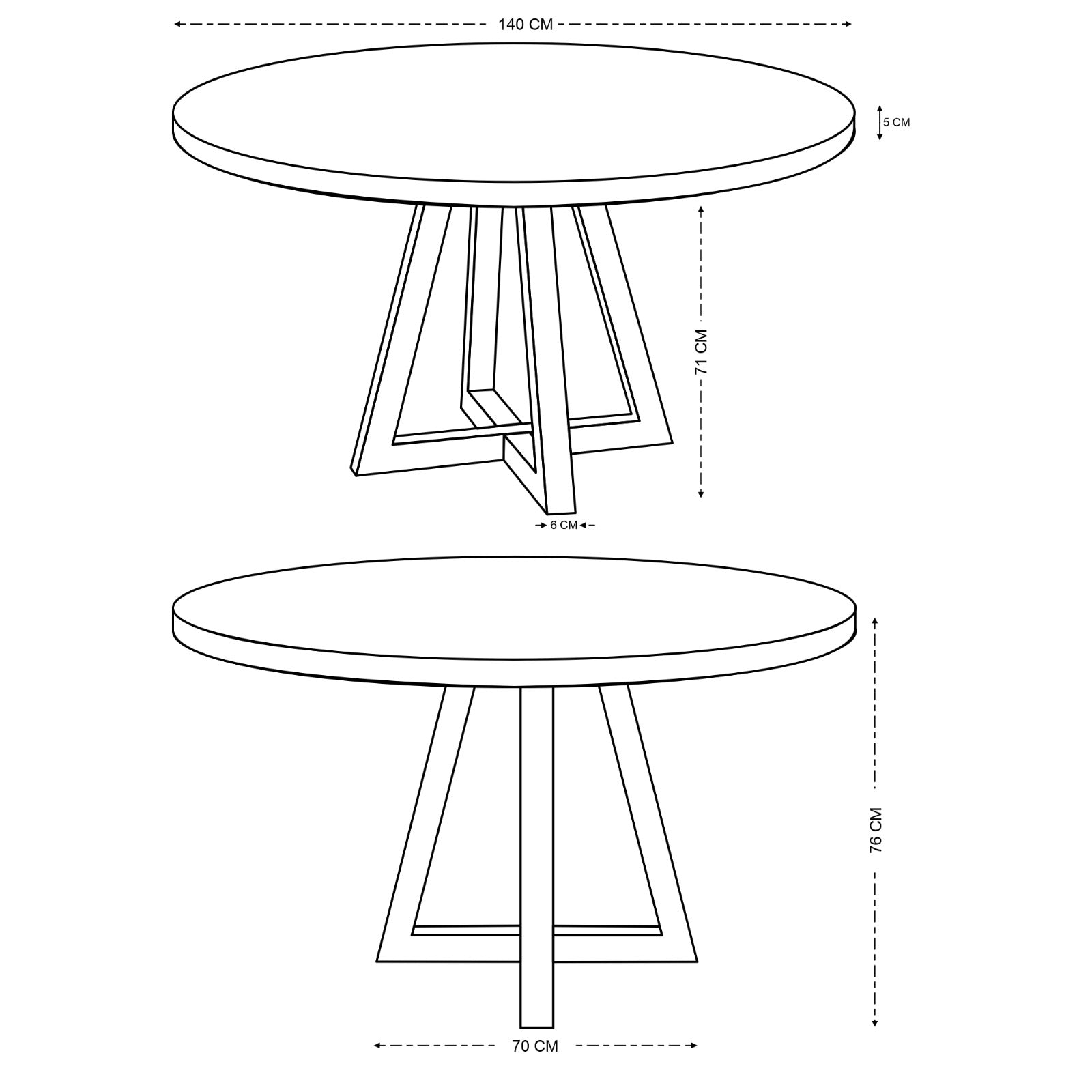 Ida Solid Oak Dining Table Natural (3 Sizes)