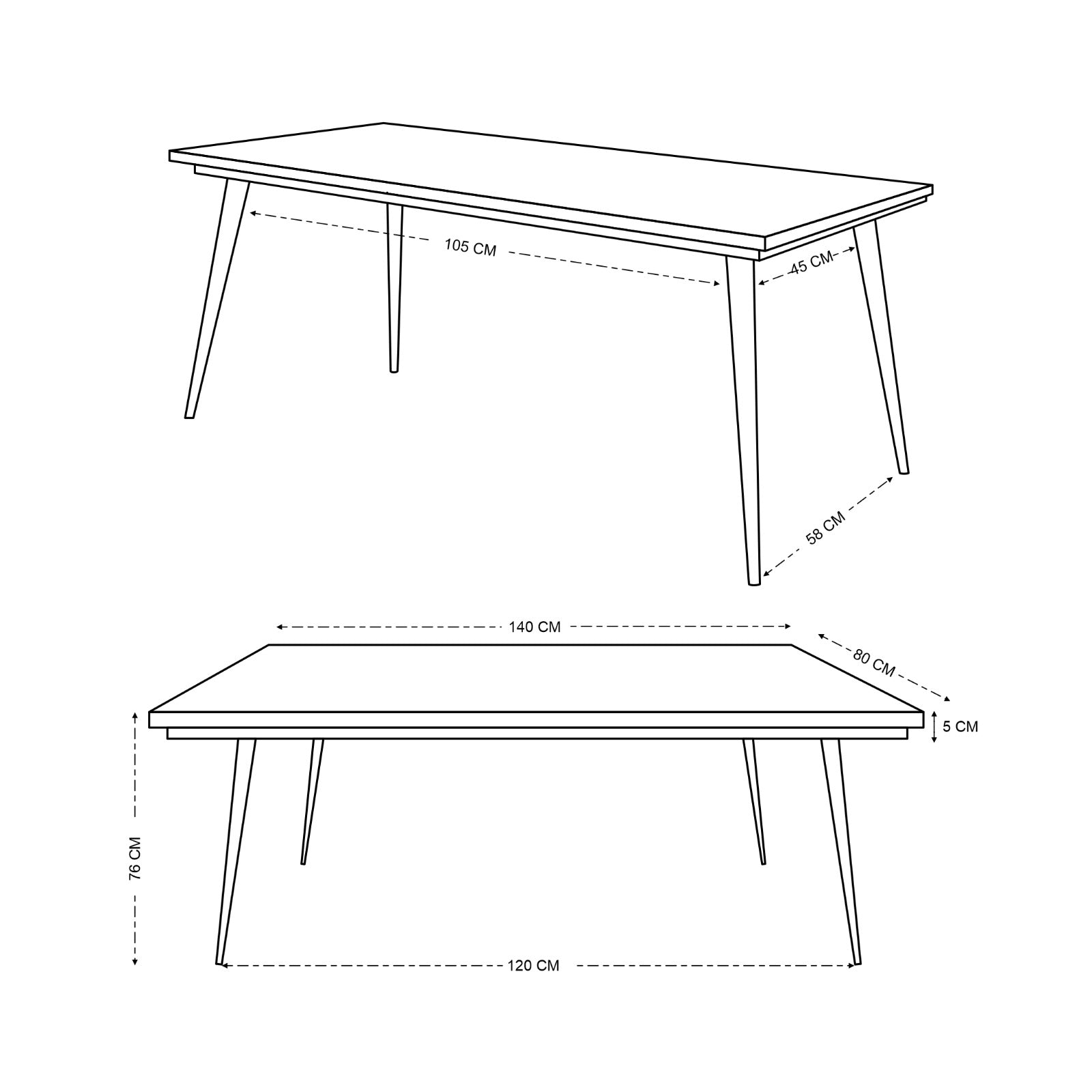 Leo Parquet Style Solid Mango Wood Industrial Dining Table (3 Sizes)