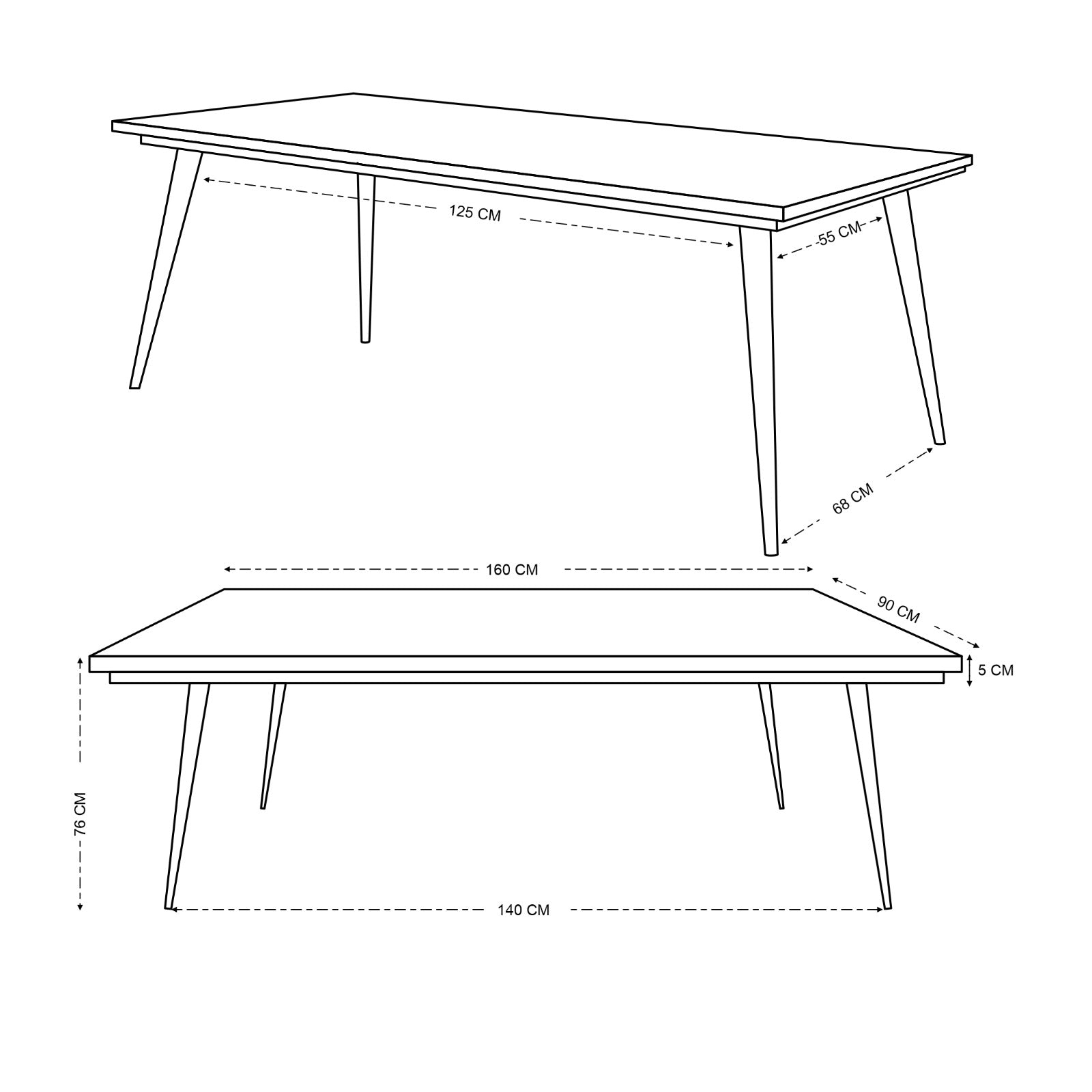 Leo Parquet Style Solid Mango Wood Industrial Dining Table (3 Sizes)