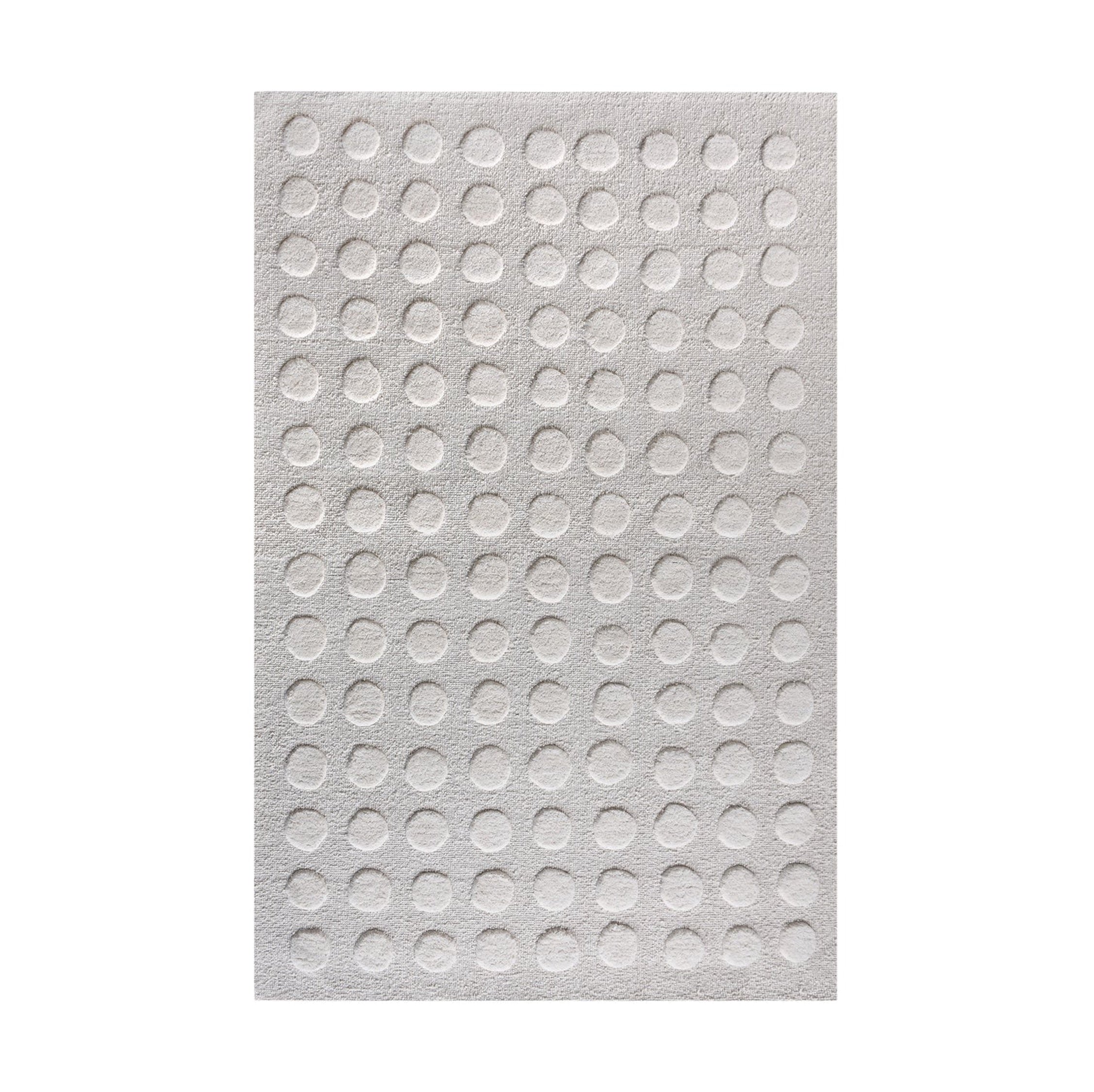 Piata II Handwoven Over-Tufted Wool Rug in Ivory (2 Sizes)