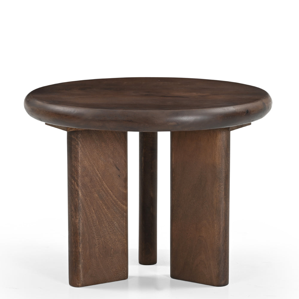 Alma Solid Mango Wood Coffee Table Walnut (2 Sizes)