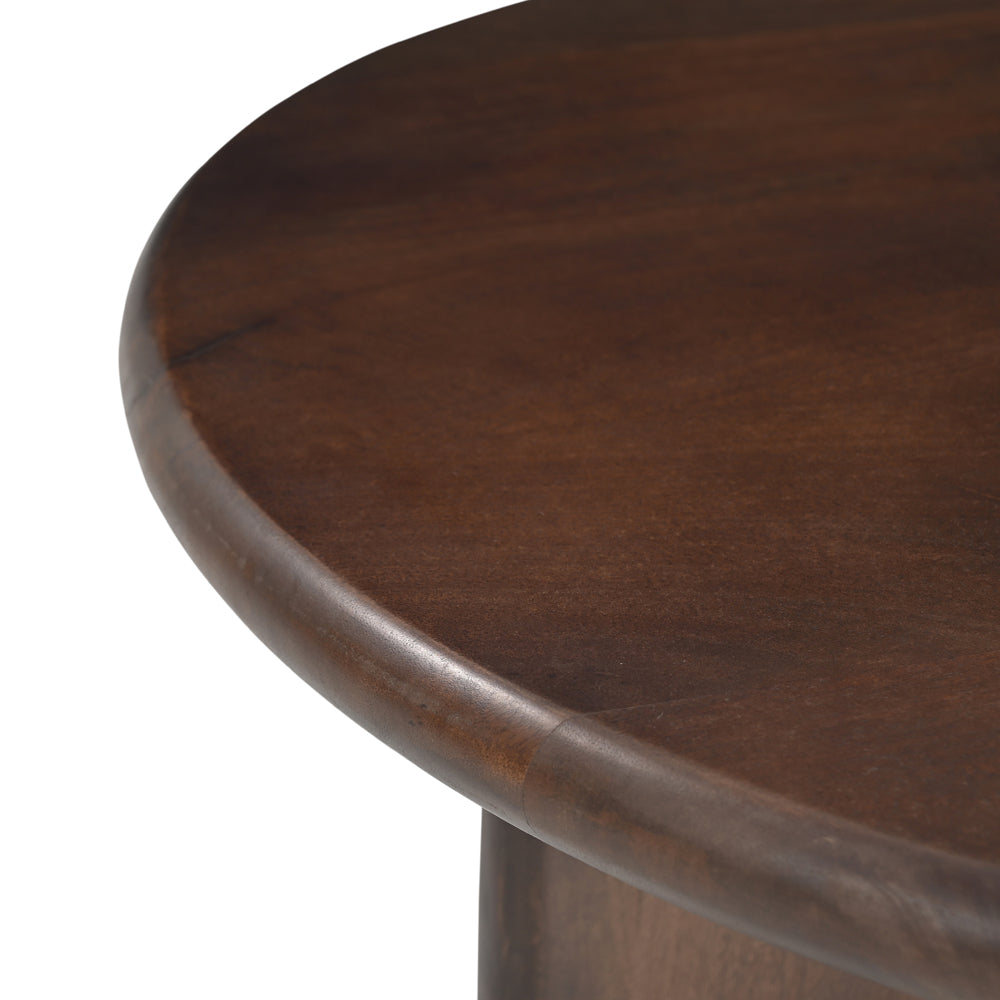 Alma Solid Mango Wood Coffee Table Walnut (2 Sizes)