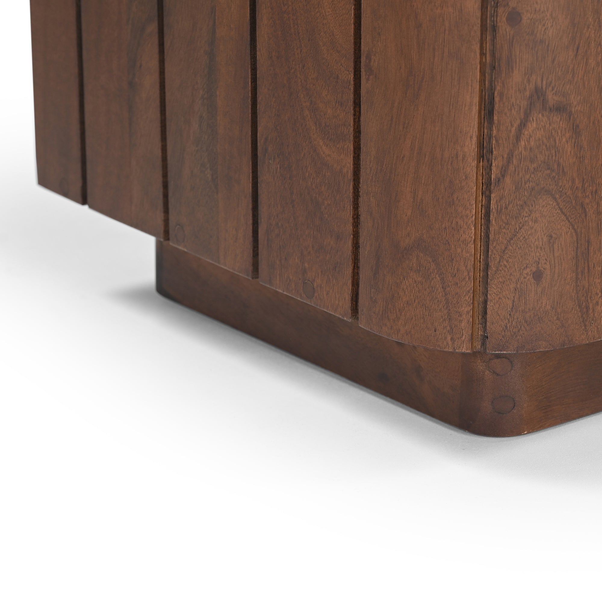 Roka Solid Acacia Wood TV Stand in Brown (163cm)