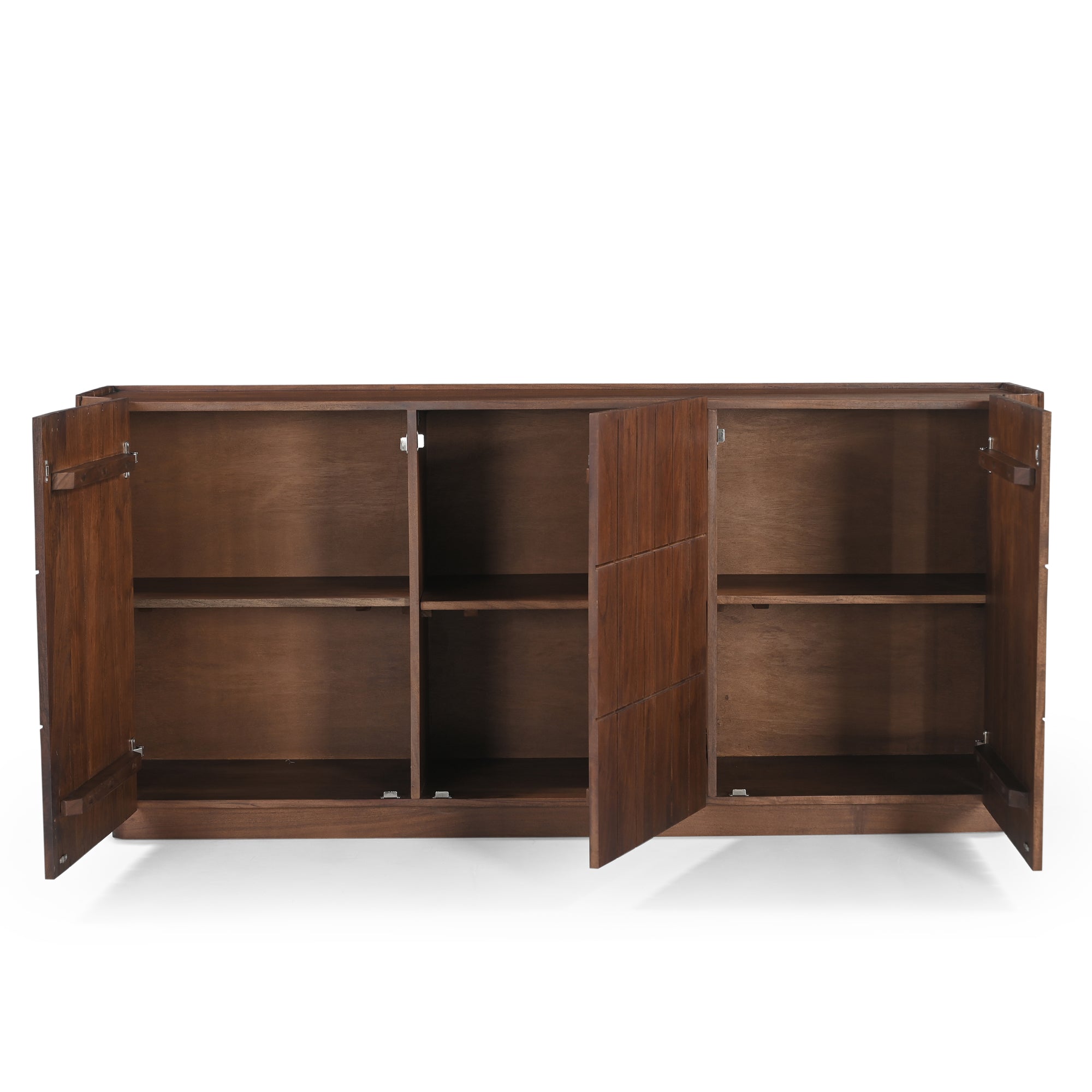 Roka Solid Acacia Wood Large Sideboard Brown (163cm)