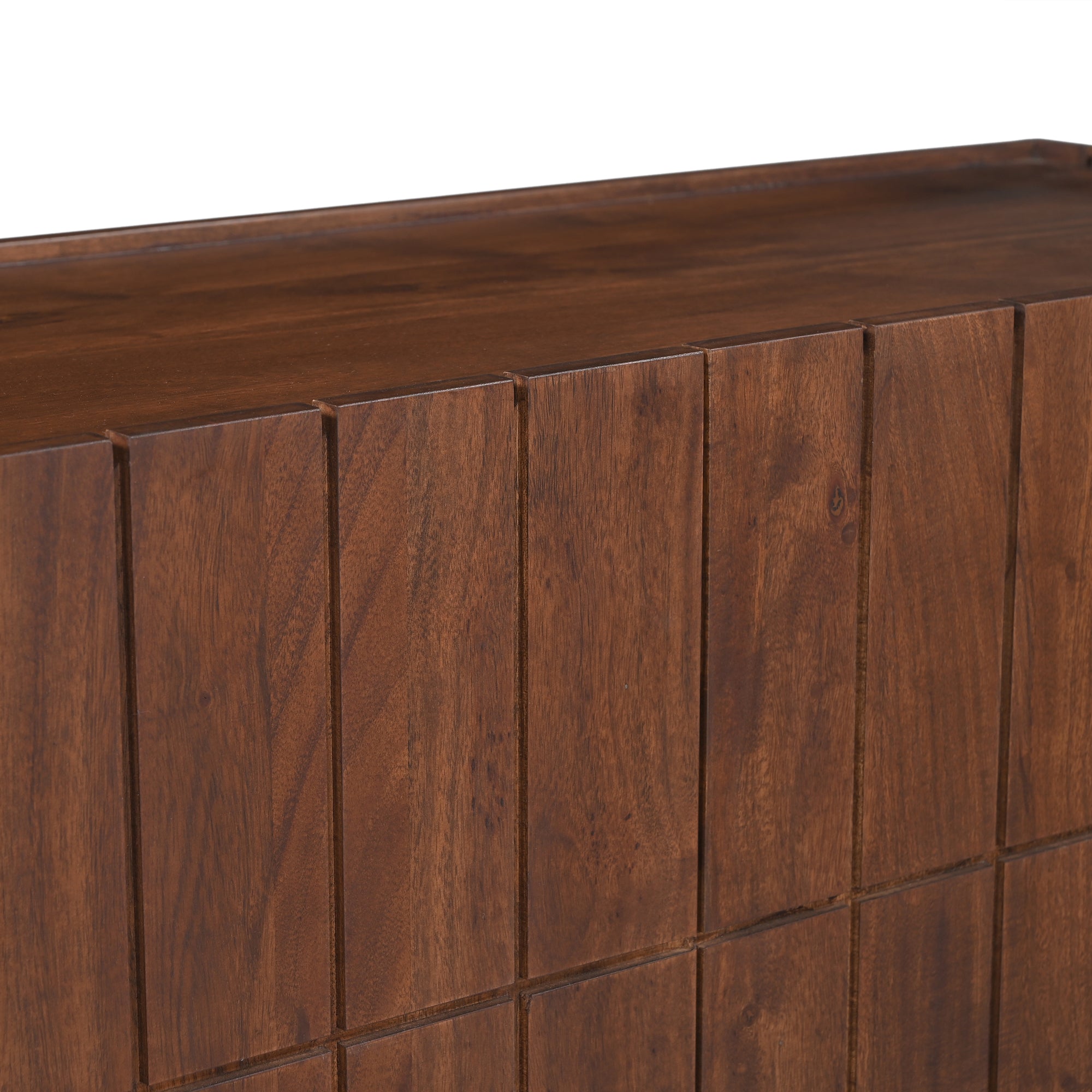Roka Solid Acacia Wood Large Sideboard Brown (163cm)
