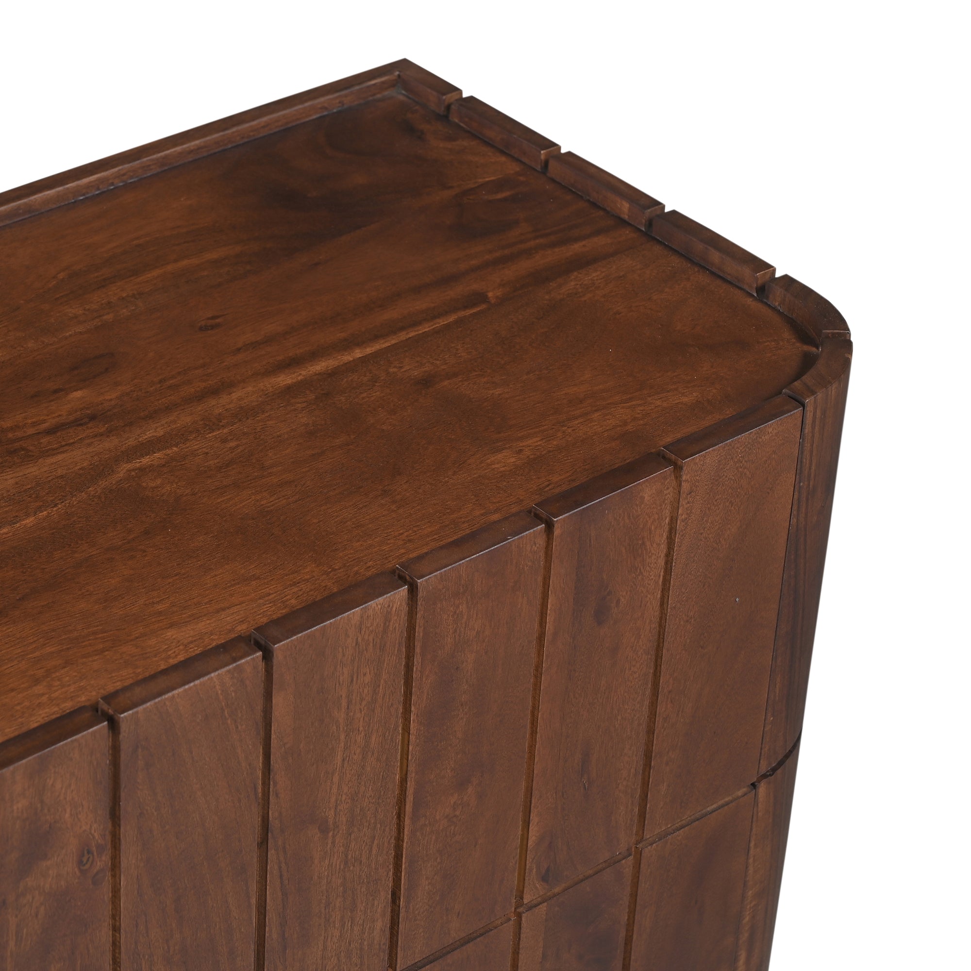Roka Solid Acacia Wood Large Sideboard Brown (163cm)