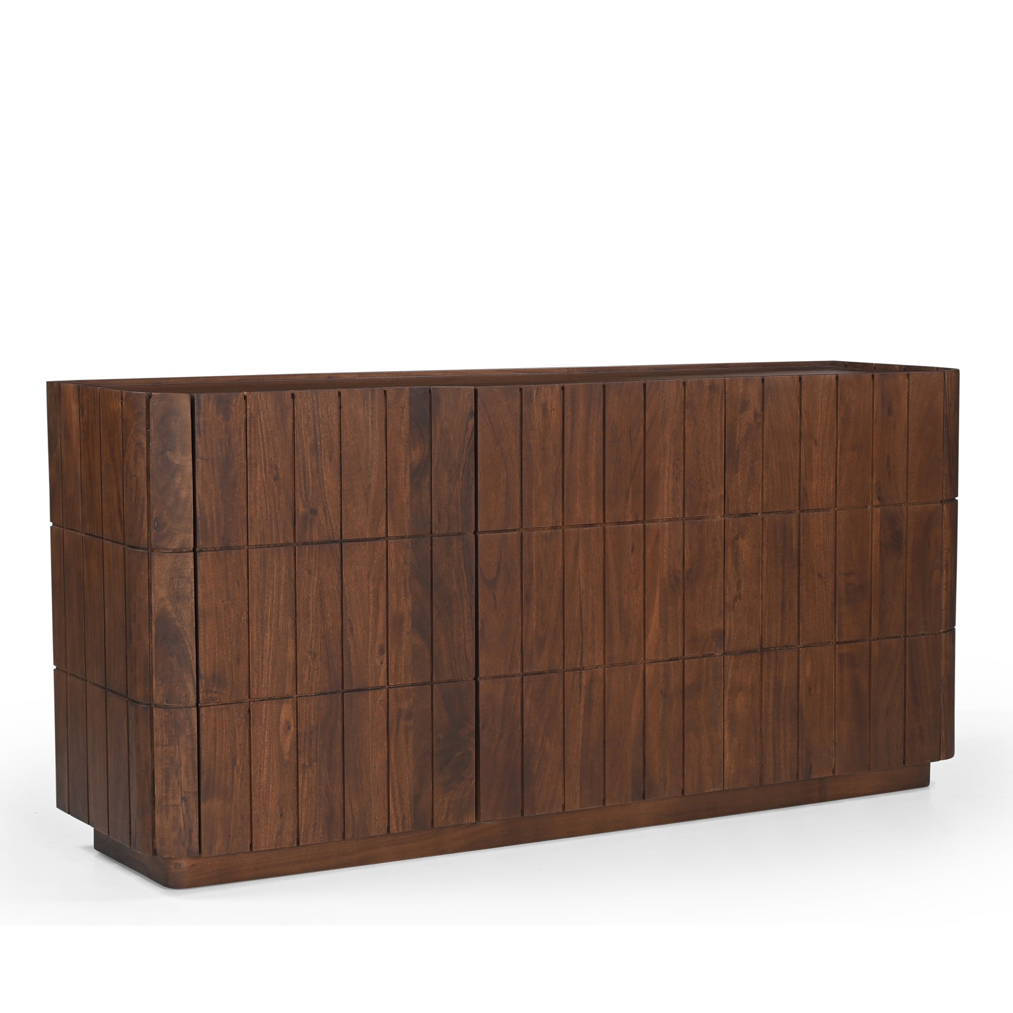 Roka Solid Acacia Wood Large Sideboard Brown (163cm)
