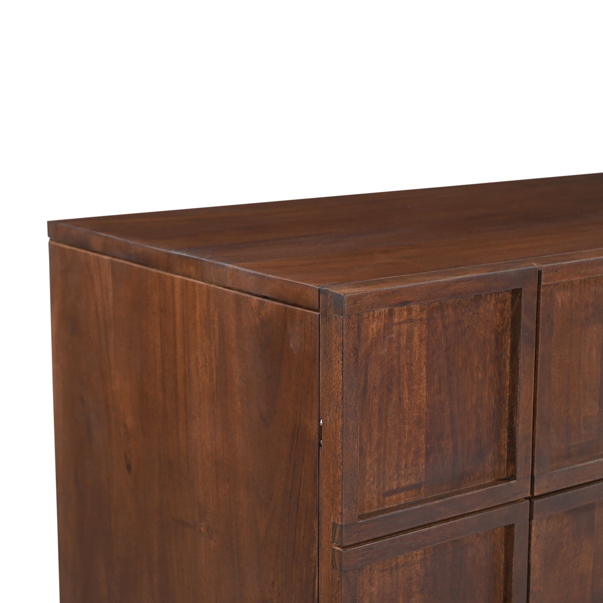 Monaco Solid Acacia Wood Large Sideboard Brown (163cm)