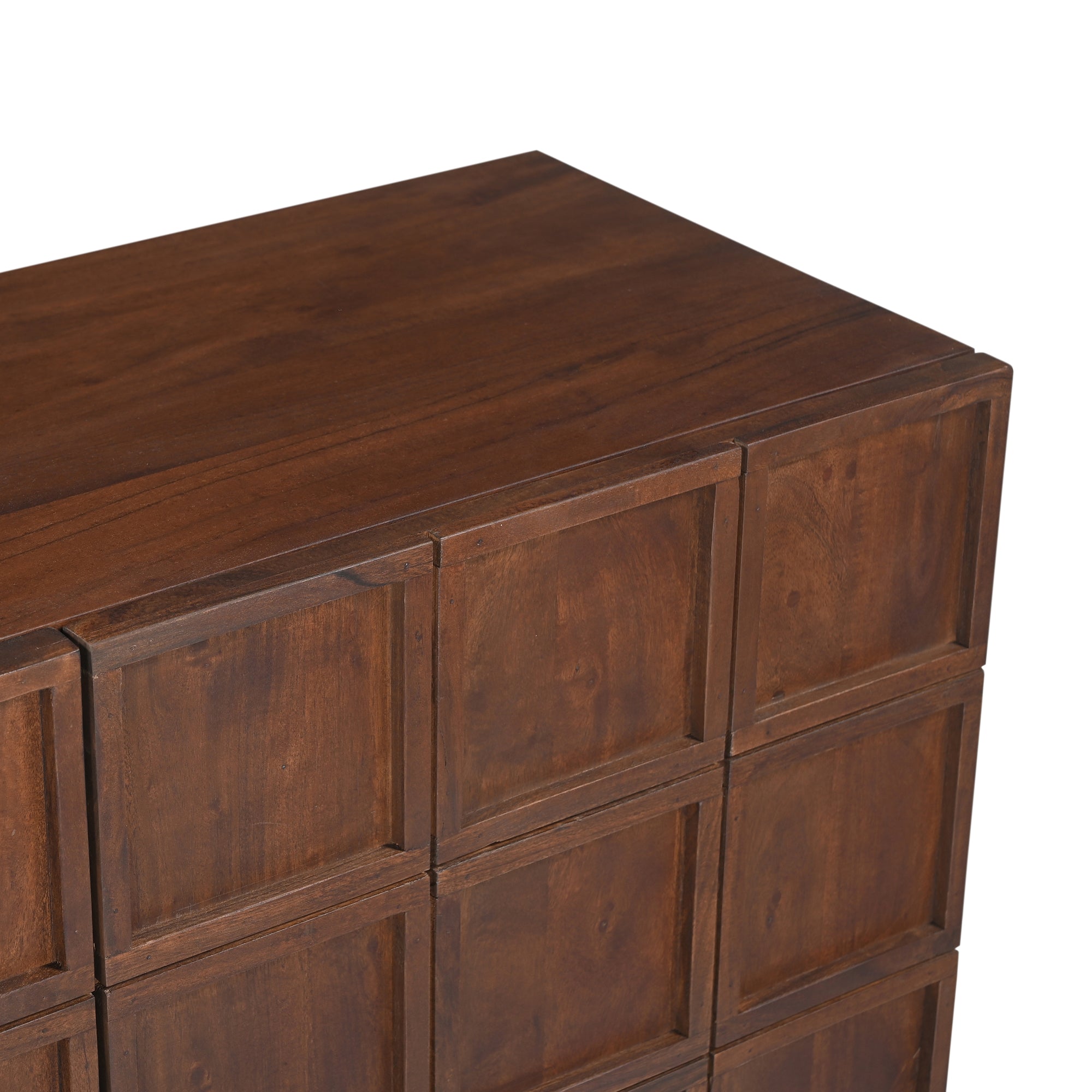 Monaco Solid Acacia Wood Large Sideboard Brown (163cm)