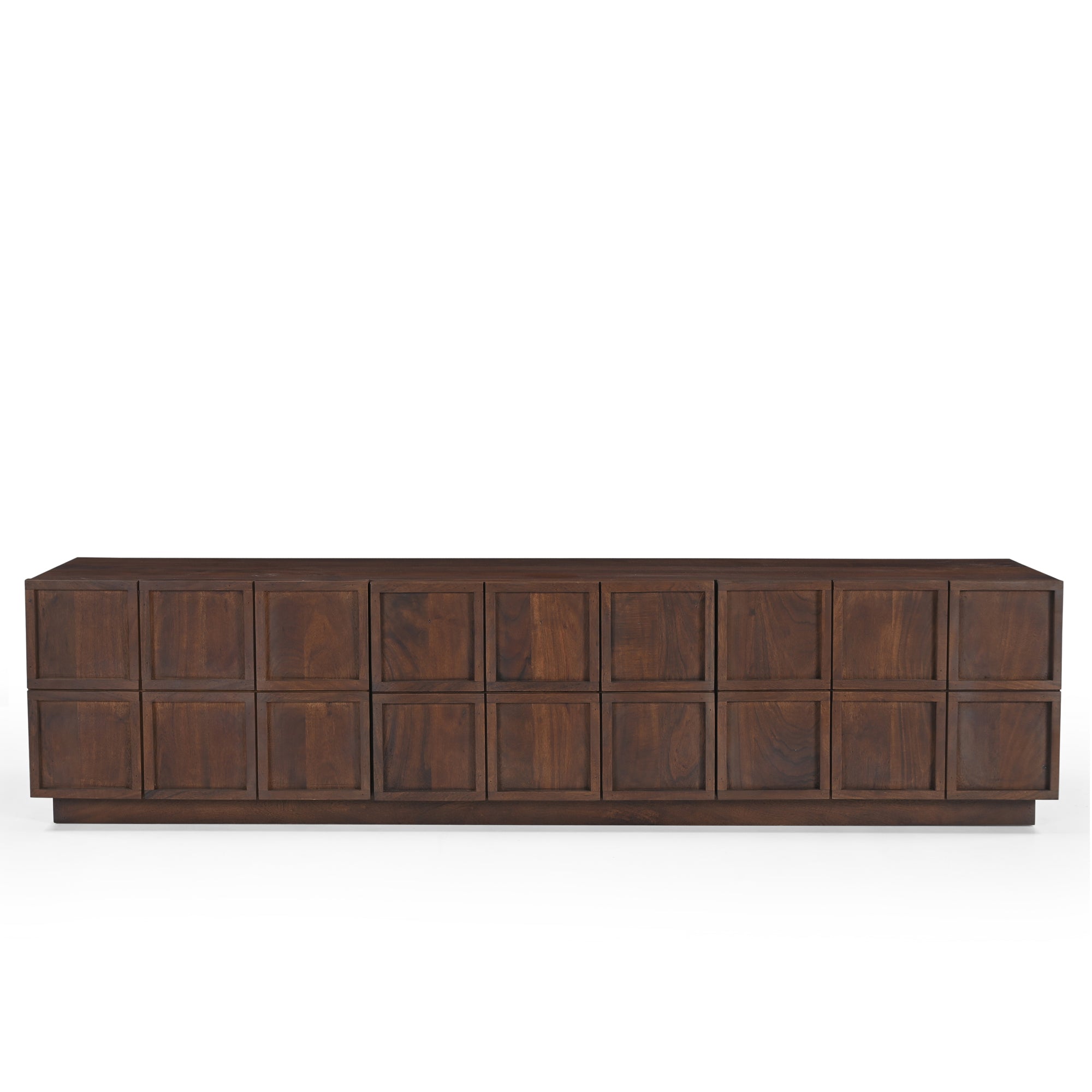 Moncao Solid Acacia Wood Large TV Stand in Brown (180cm)