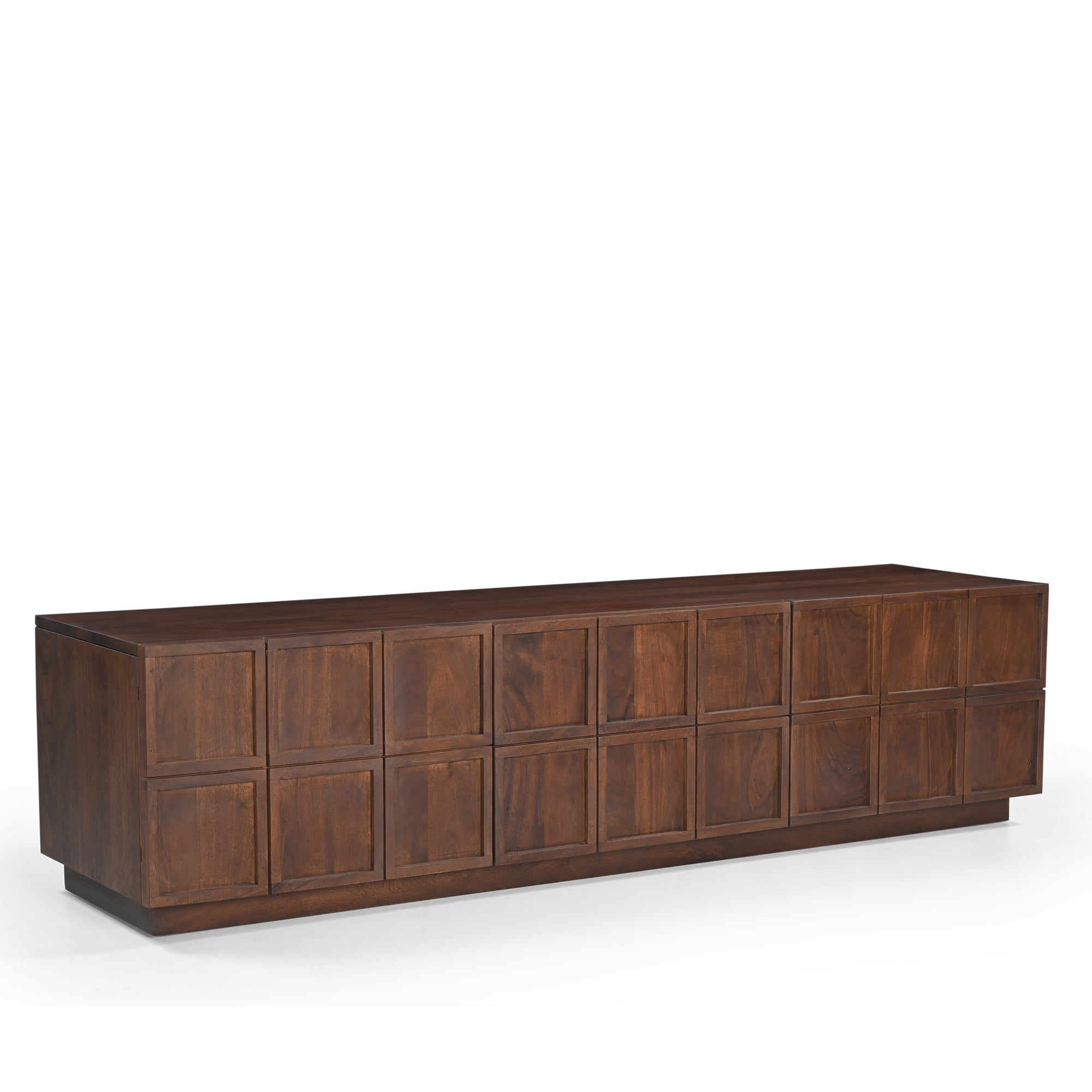 Moncao Solid Acacia Wood Large TV Stand in Brown (180cm)