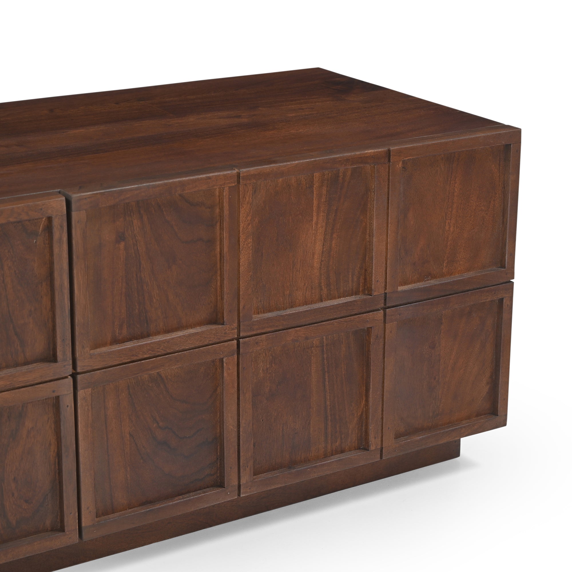 Moncao Solid Acacia Wood Large TV Stand in Brown (180cm)
