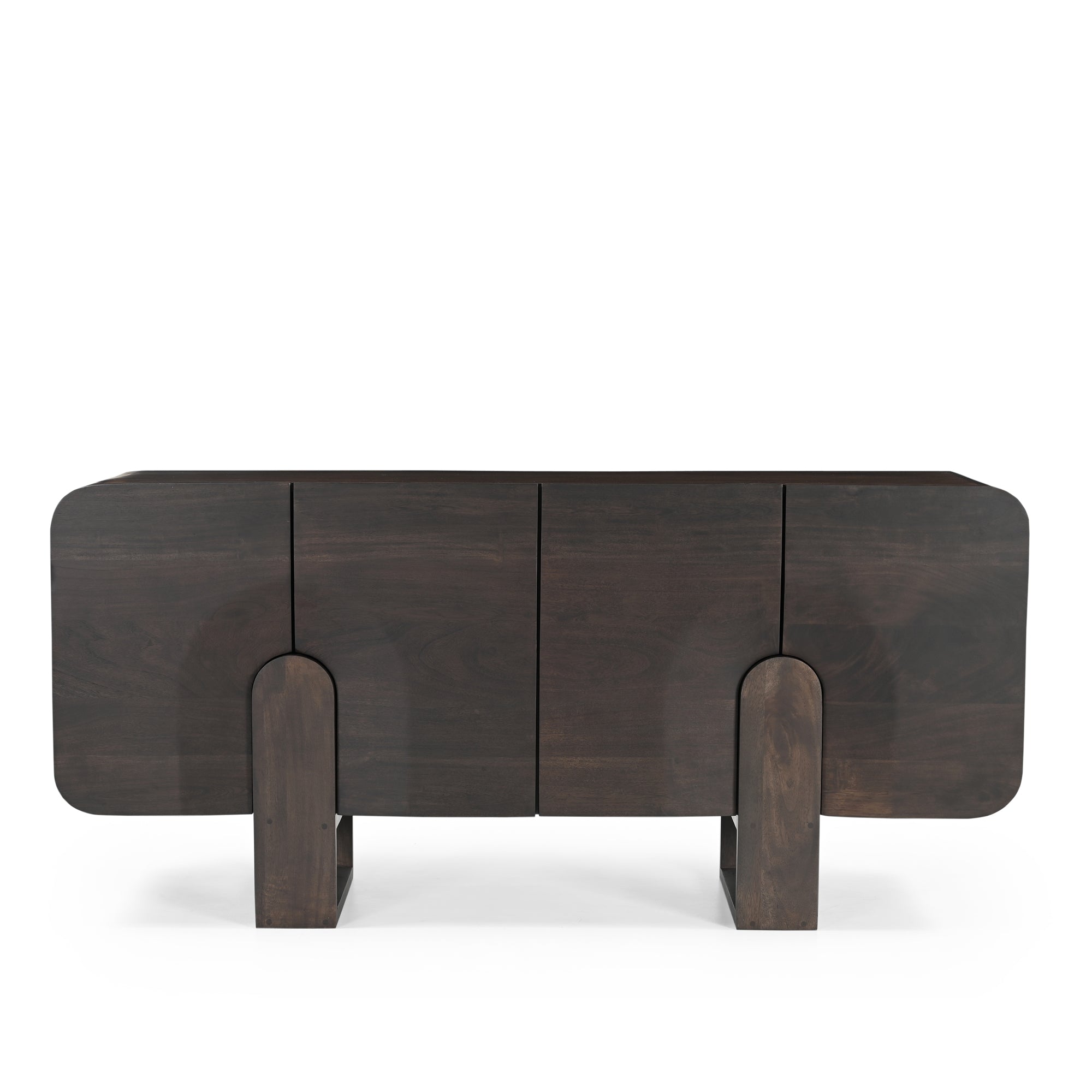 Como Solid Acacia Wood Large Sideboard Espresso Walnut