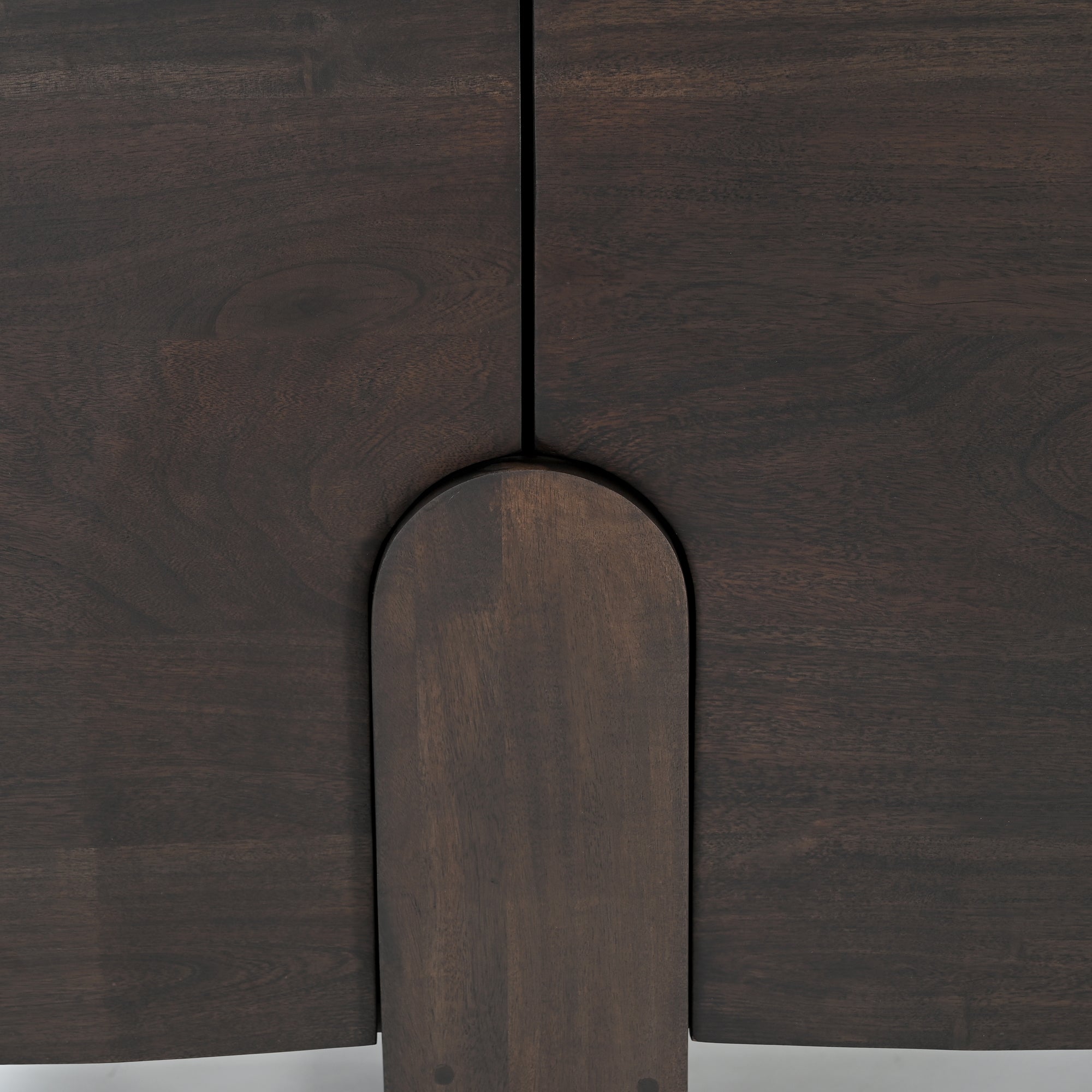 Como Solid Acacia Wood Large Sideboard Espresso Walnut