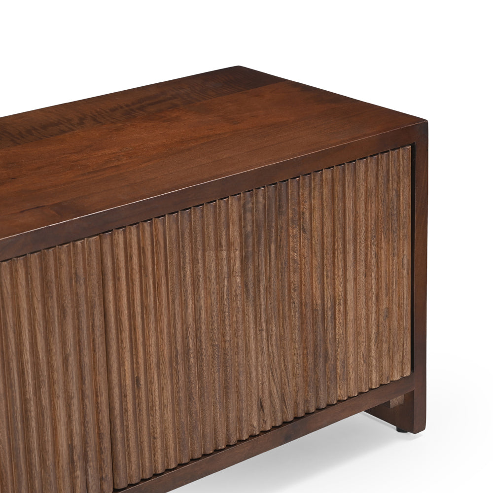 Jacob Solid Mango Wood TV Stand Dark Brown (2 Sizes)