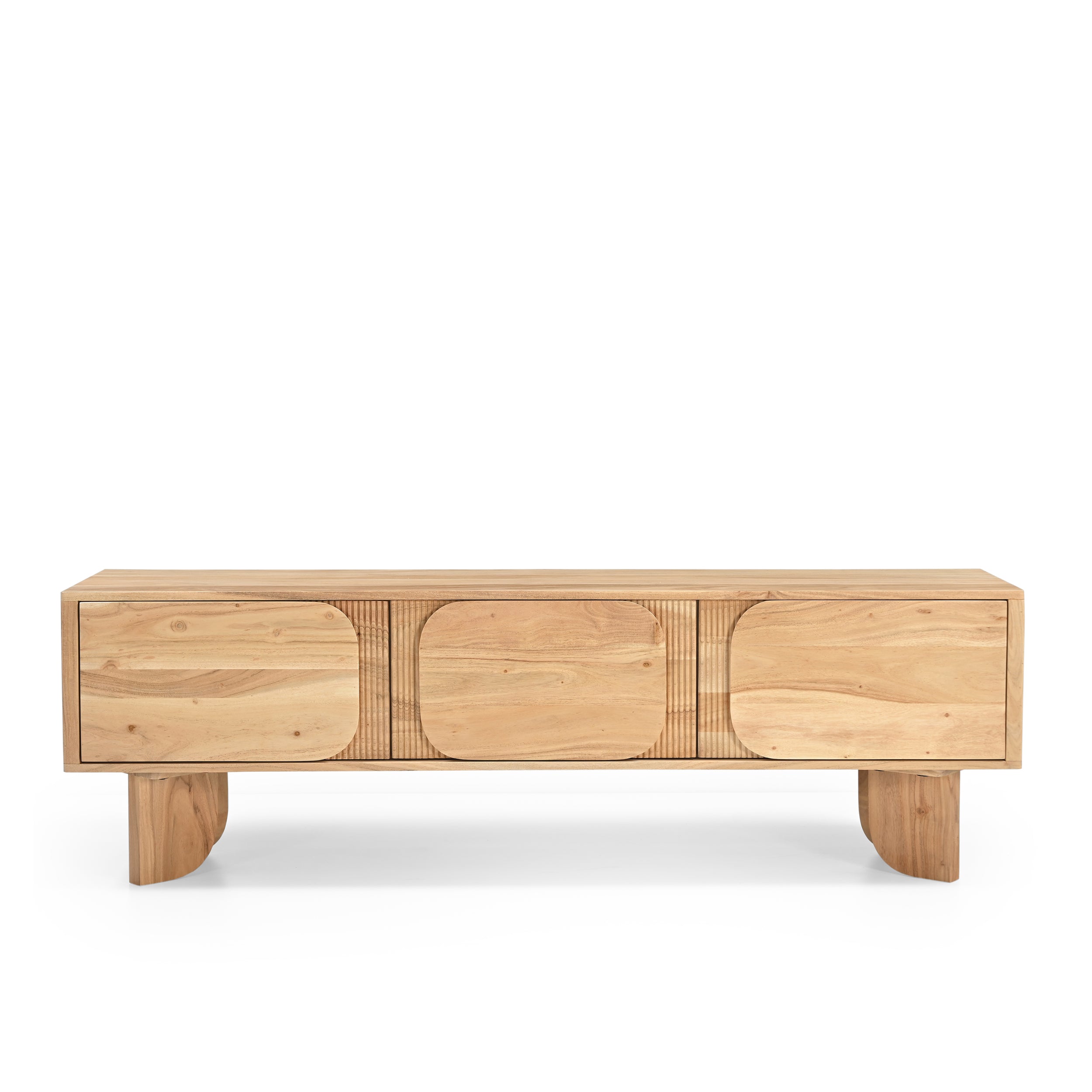 Akira Solid Acacia Wood TV Stand