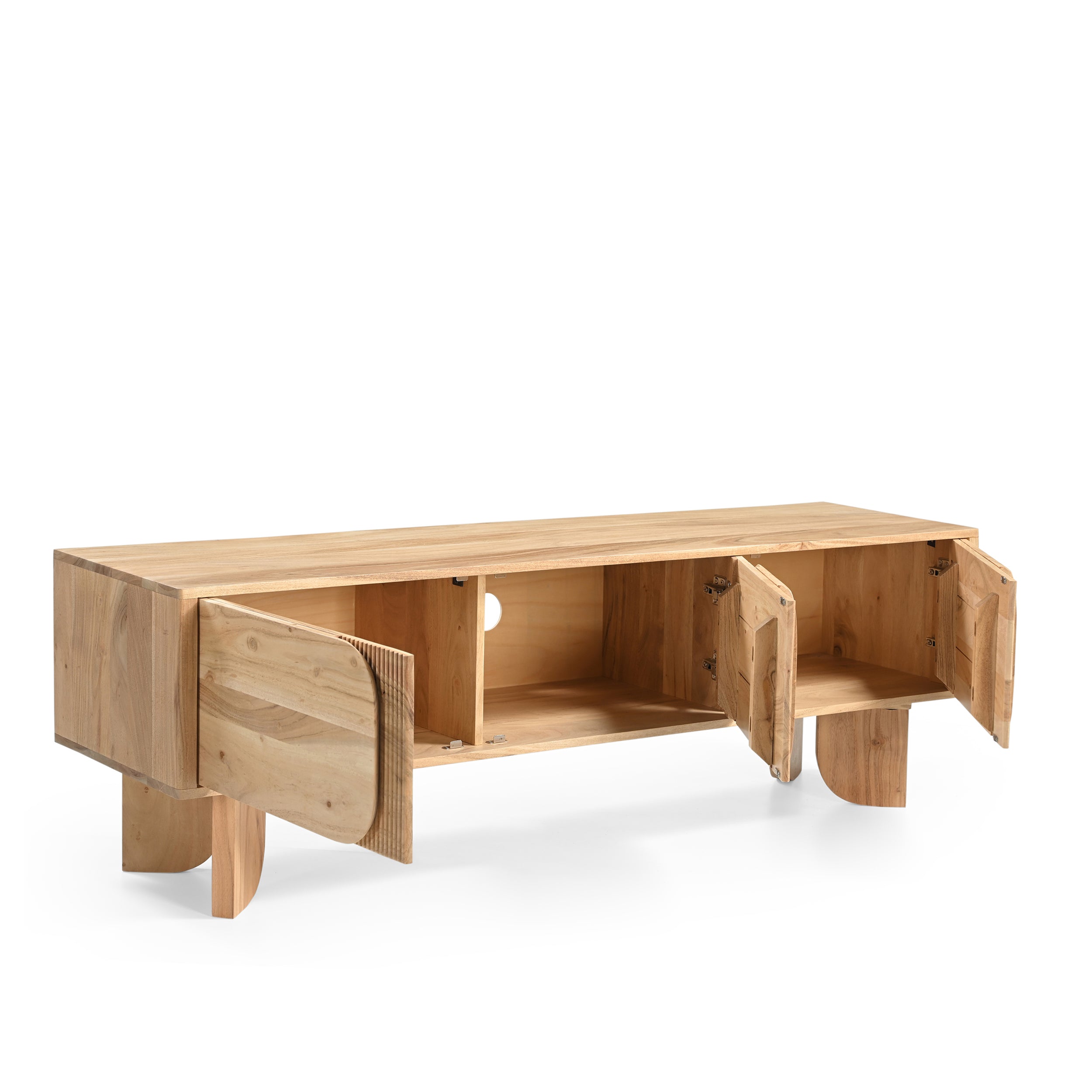 Akira Solid Acacia Wood TV Stand